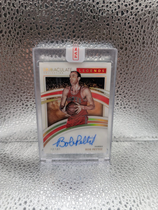 2021-22 Panini Immaculate Bob Pettit  Legends Signatures Auto /49 FRENLY BRICKS - Open 7 Days