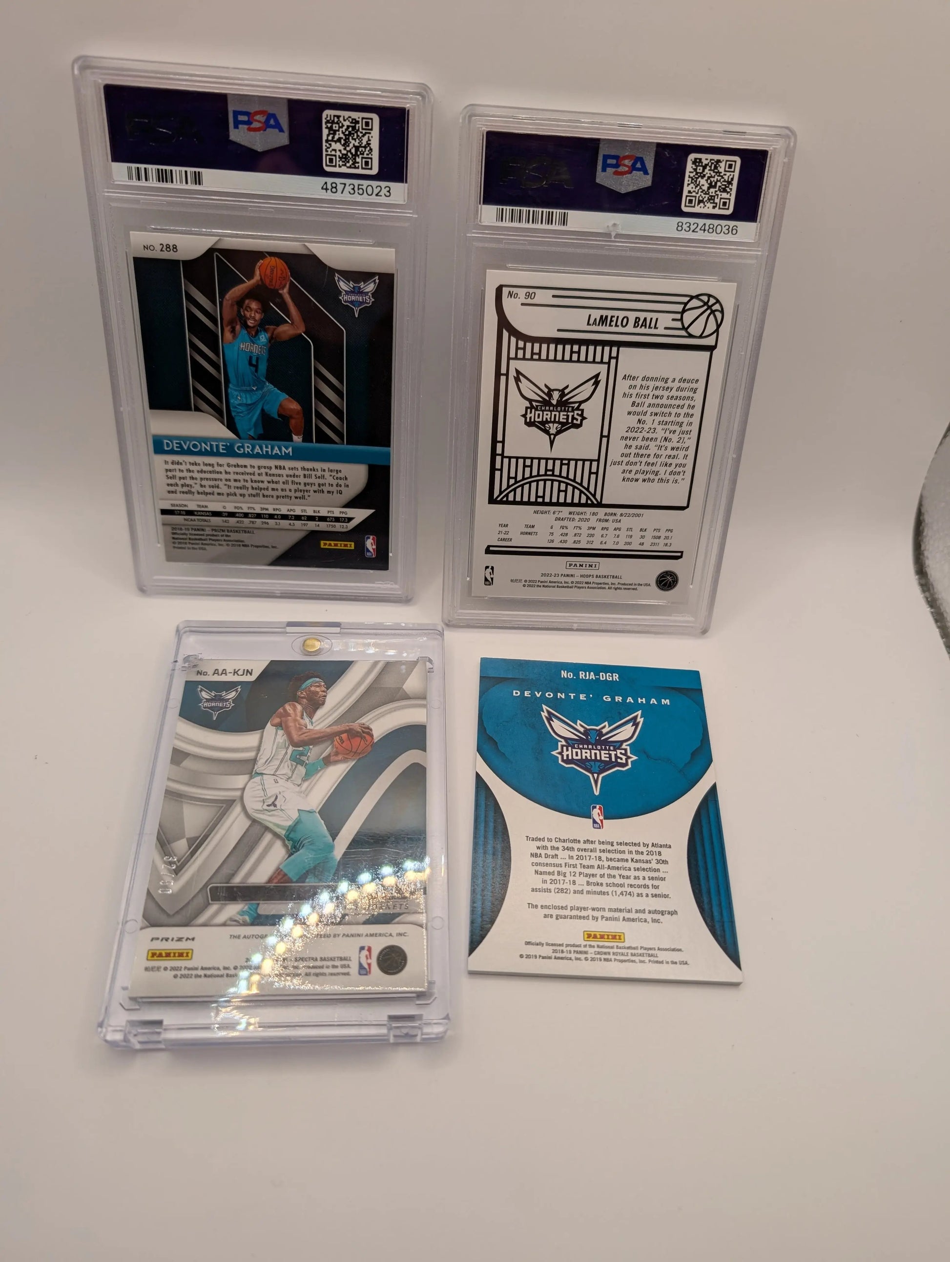 Charlotte Hornets NBA Basketball Card Lot, Rookies, Patch, Auto, Graded, Lamelo Ball #2 FRENLY BRICKS - Open 7 Days