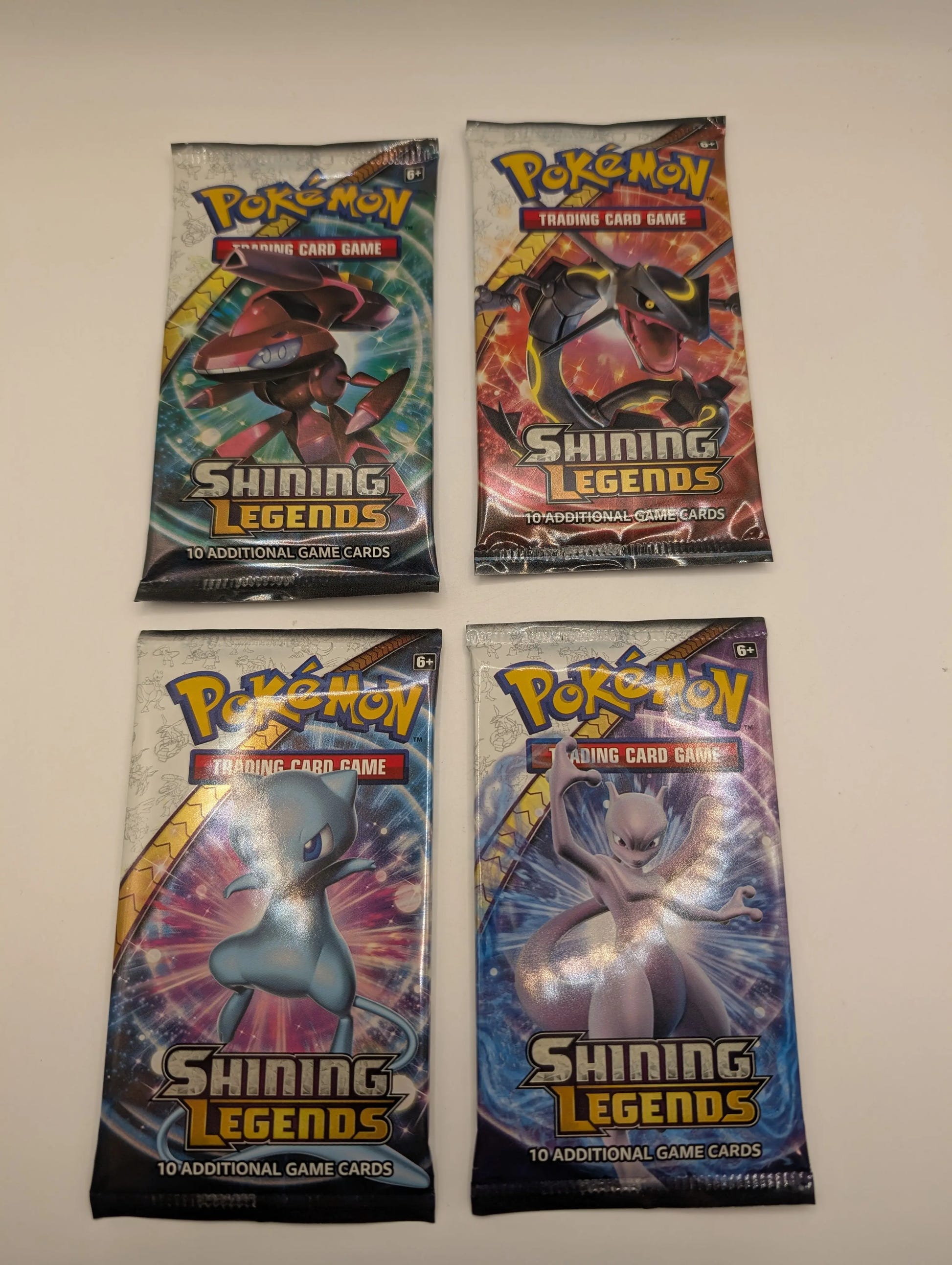 Pokemon Shining Legends Booster Packs Art Set x4 New & Sealed Sun Moon, photo 2 image 2