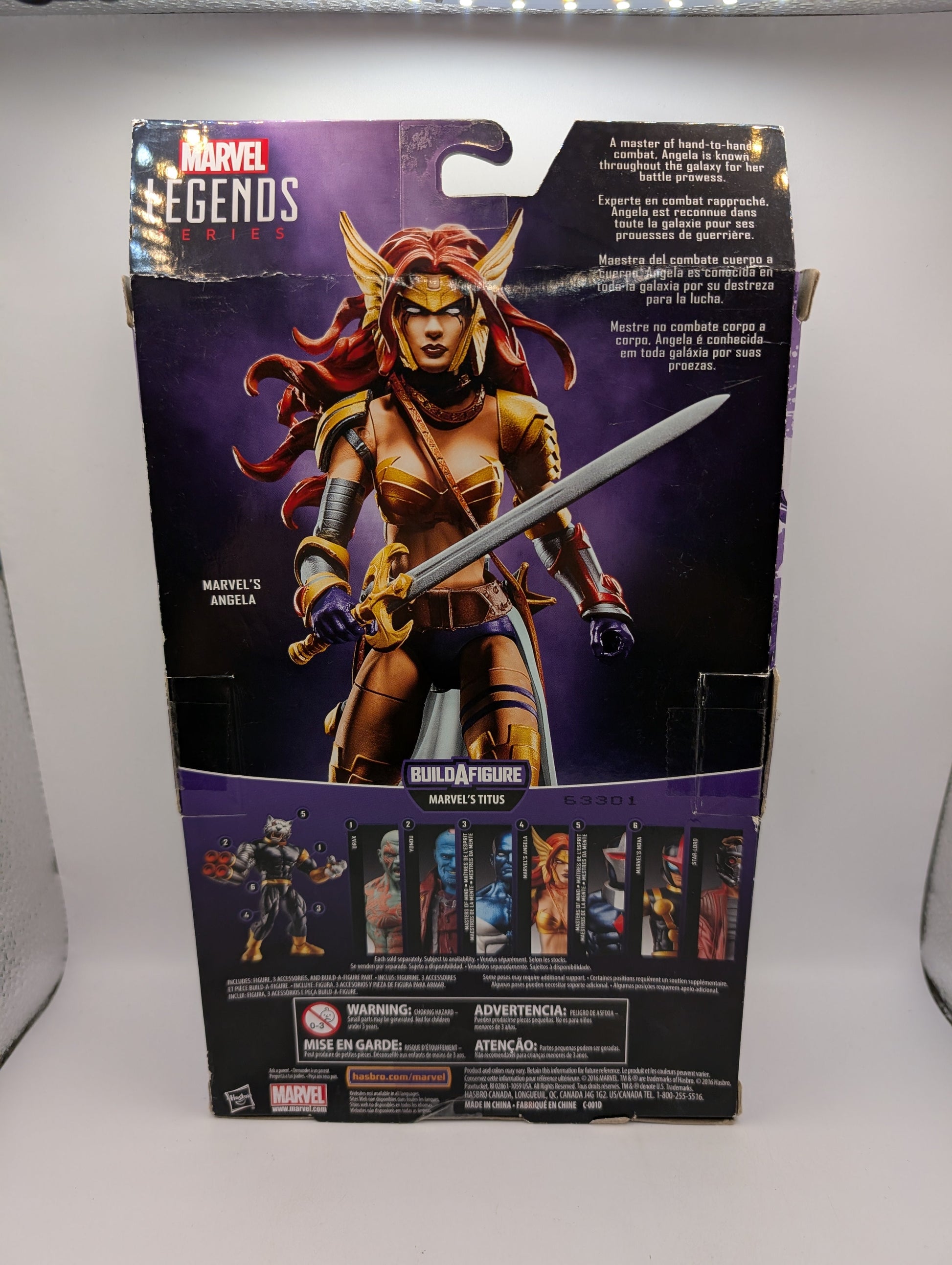 Marvel Legends ~ ANGELA ACTION FIGURE Guardians of the Galaxy Vol. 2 no baf FRENLY BRICKS - Open 7 Days
