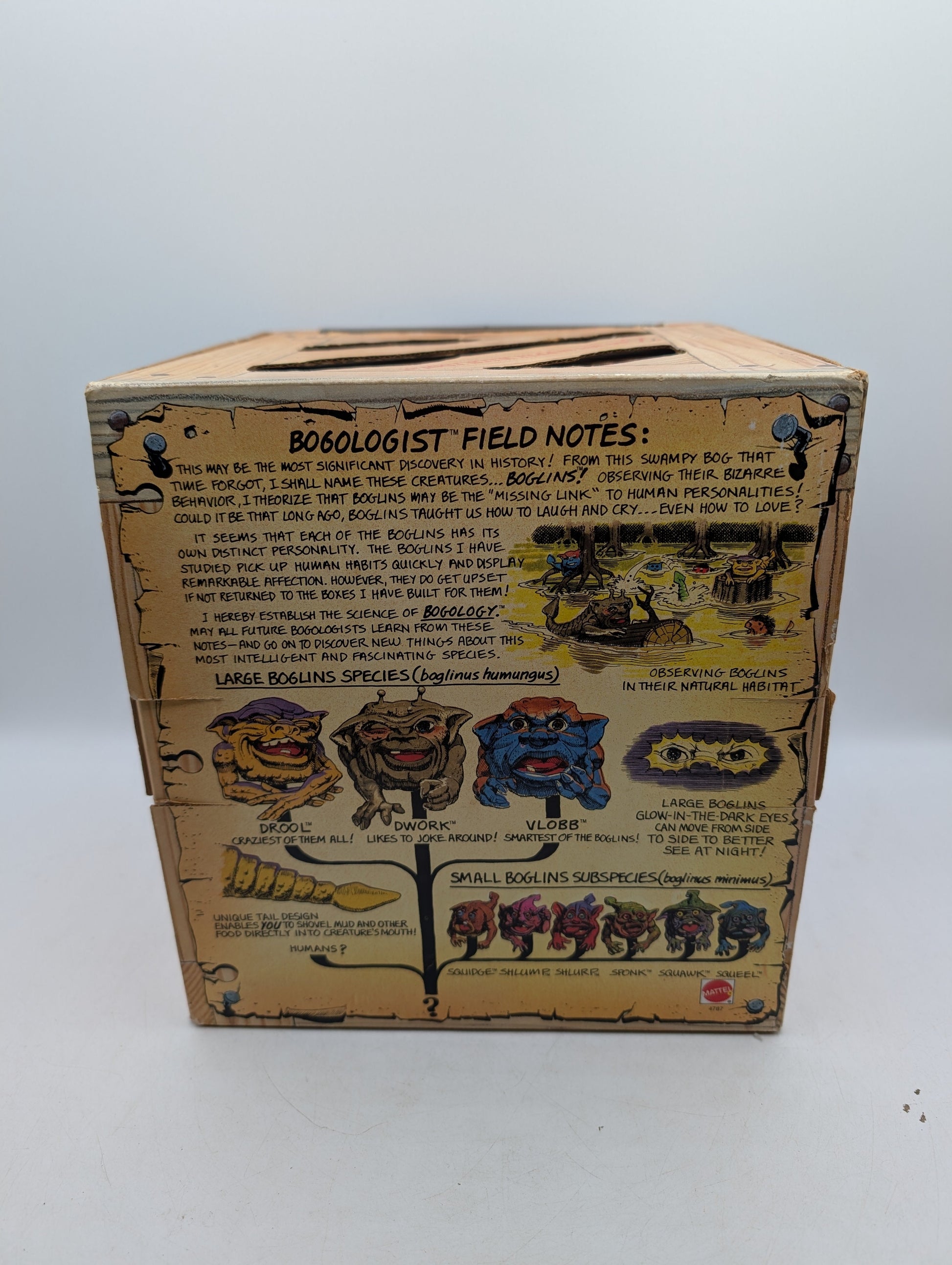 BOGLINS "Dwork" 1987 MATTEL HAND PUPPET MONSTER FRENLY BRICKS - Open 7 Days