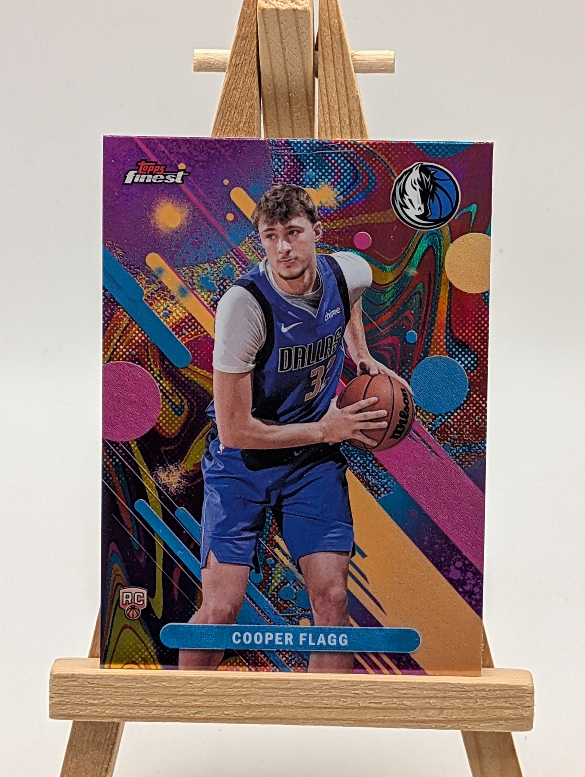 2025-26 Topps Finest COOPER FLAGG Common Rookie Oil Spill #1 FRENLY BRICKS - Open 7 Days