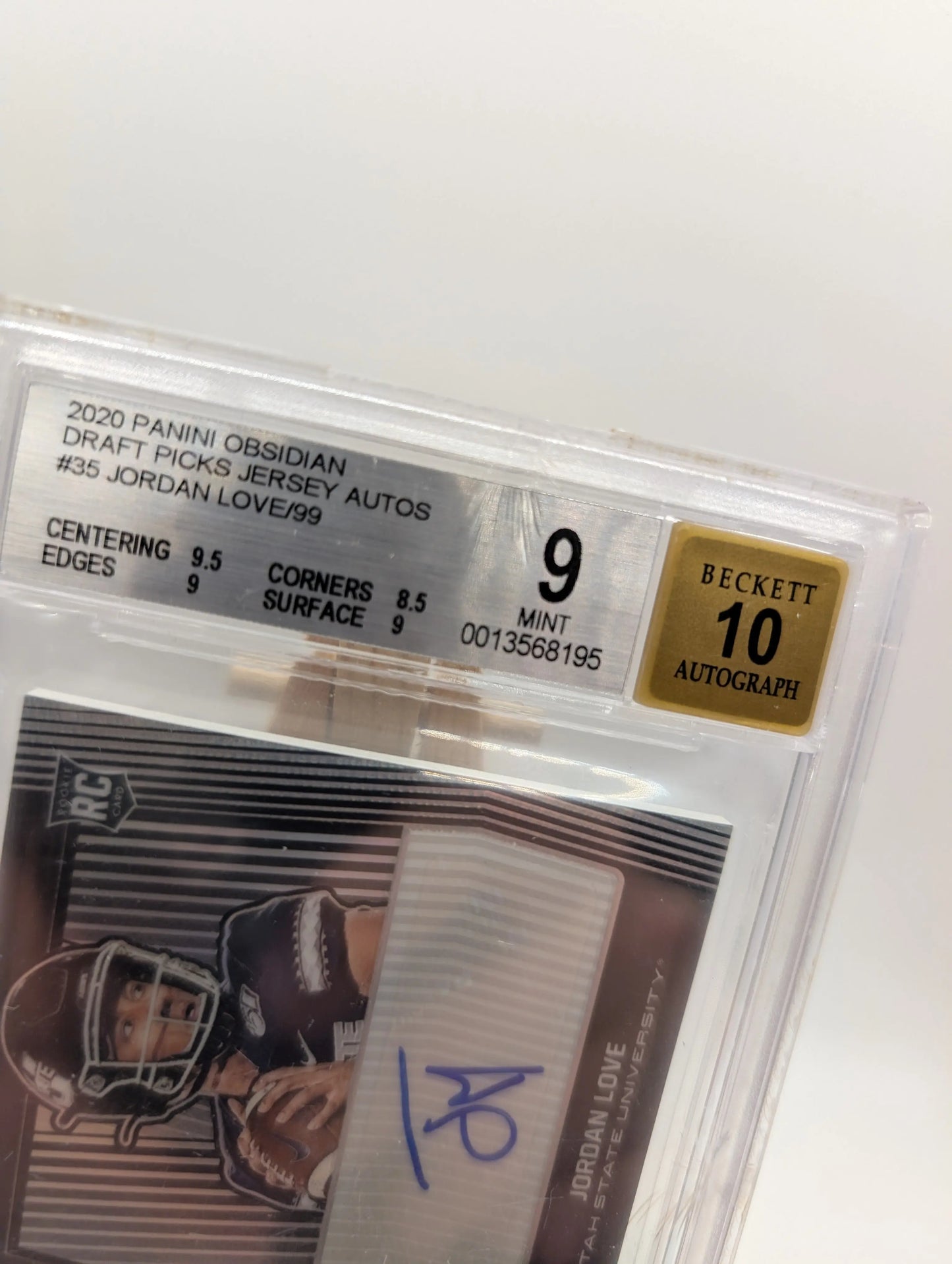 2020 Panini Obsidian Draft Picks - Jersey Autographs Jordan Love /99 Bgs *cracks FRENLY BRICKS - Open 7 Days