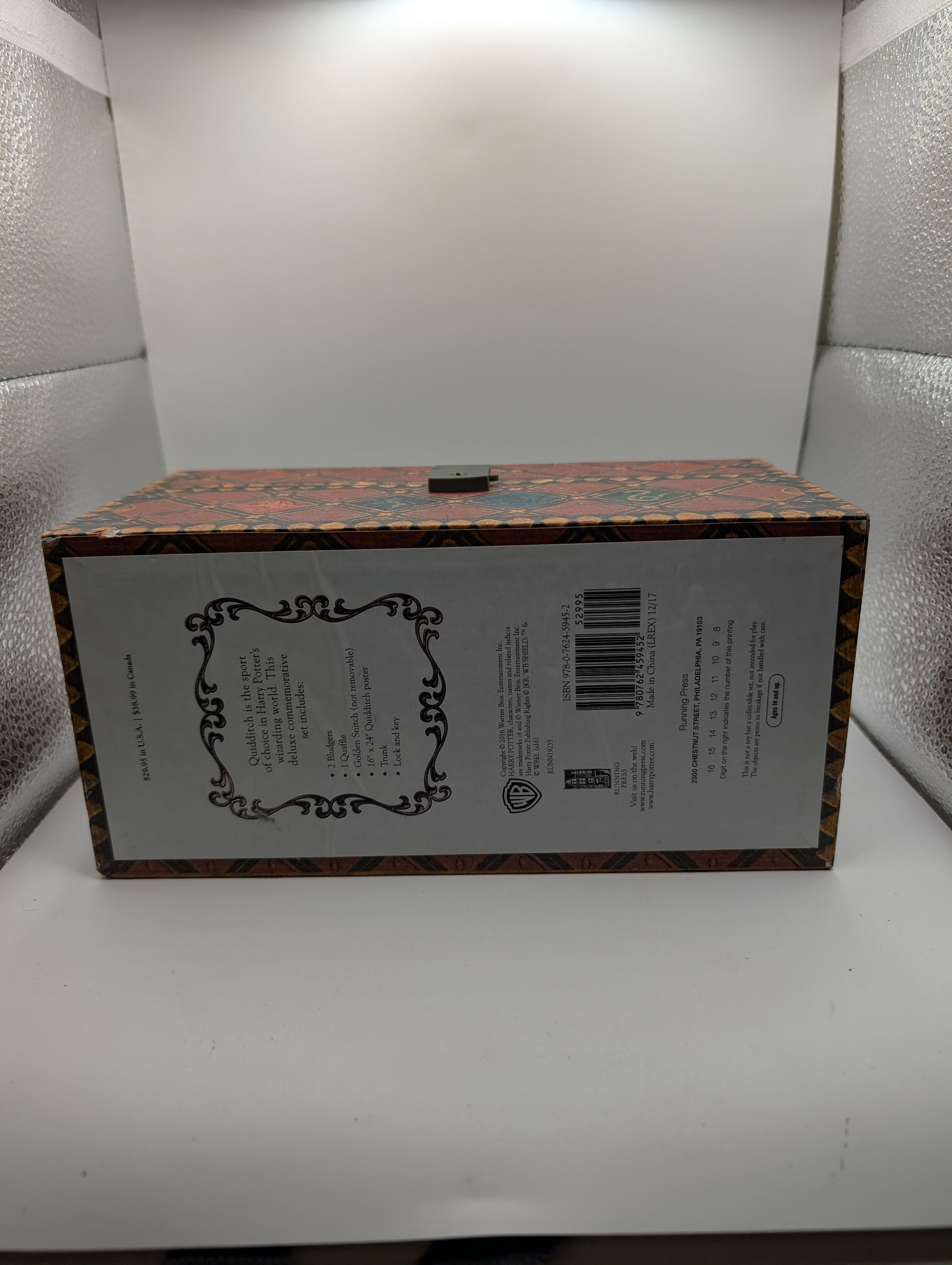 Harry Potter Collectible Quidditch Set Complete With Poster & Keys