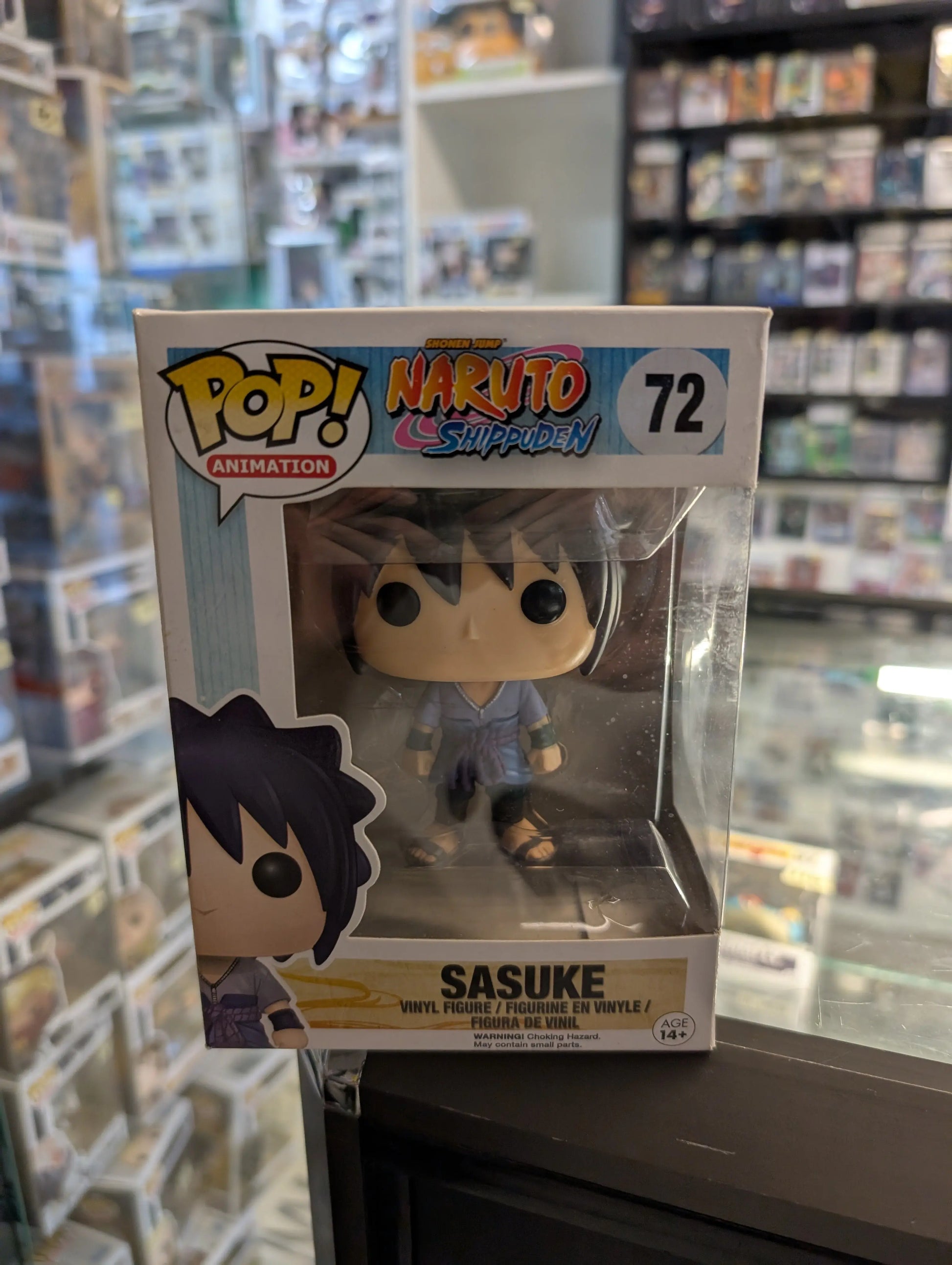 Animation Funko Pop - Sasuke - Naruto - No. 72 FRENLY BRICKS - Open 7 Days