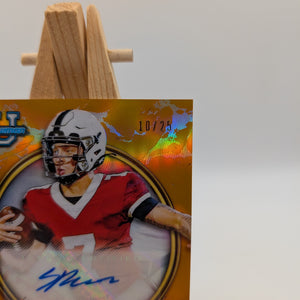 SPENCER RATTLER 2021 Bowman University Golden Boy Auto ORANGE REFRACTOR /25 RARE FRENLY BRICKS - Open 7 Days