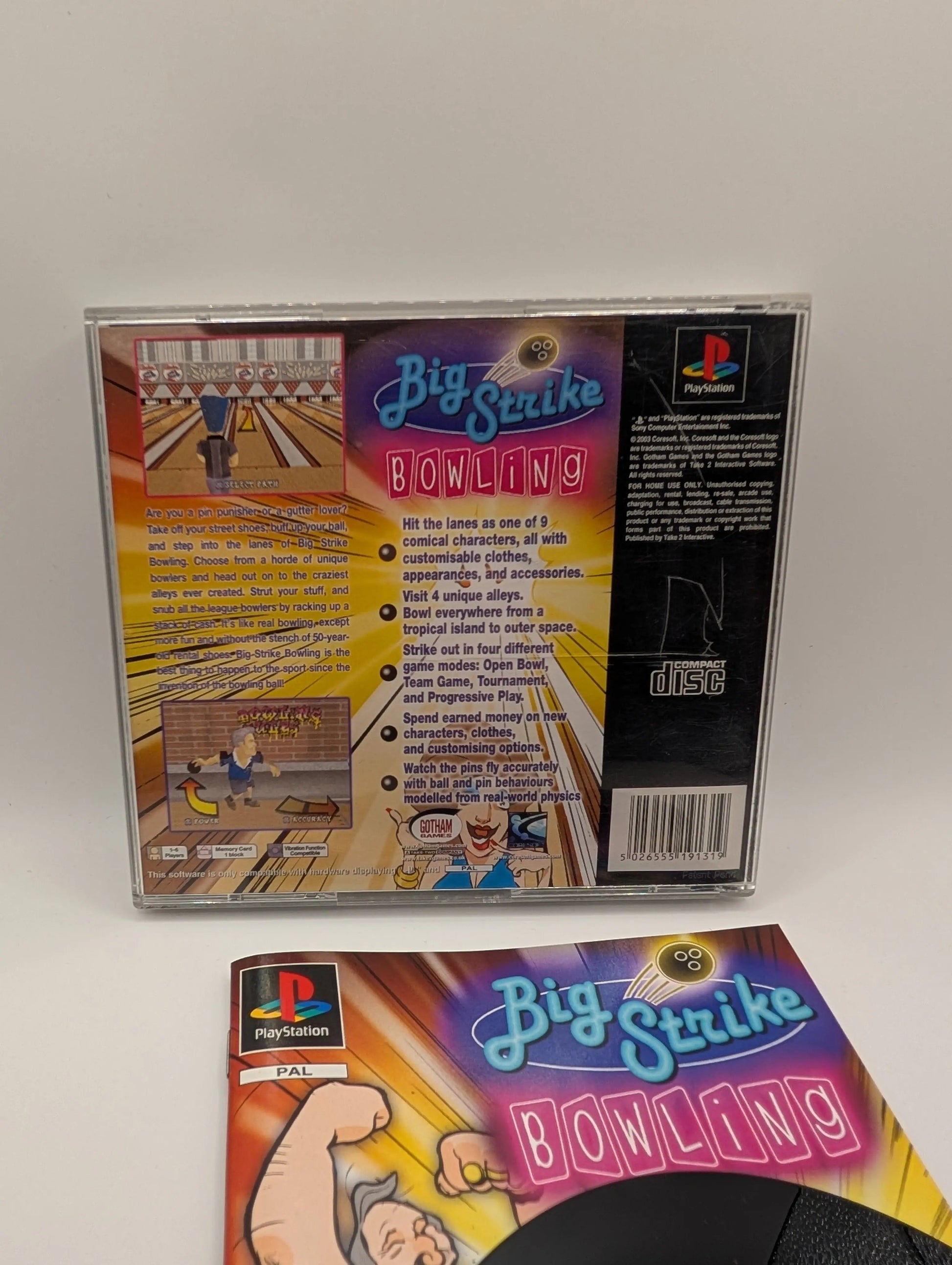 Big Strike Bowling (PS1, 2003) - PAL - Complete in Case PlayStation 1 Video Game FRENLY BRICKS - Open 7 Days