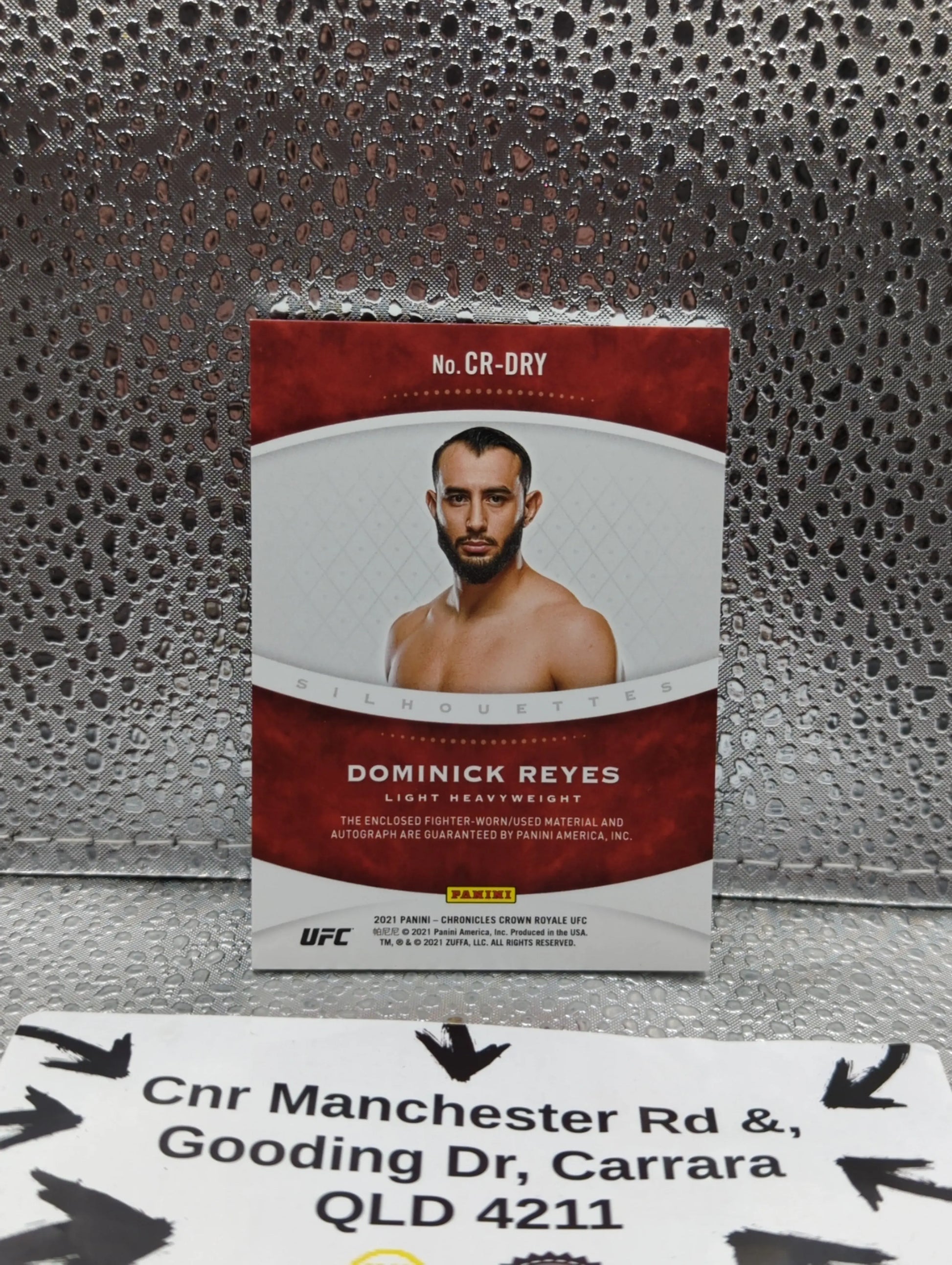 2021 Panini Crown Royale - UFC Silhouettes PATCH AUTO - Dominick Reyes FRENLY BRICKS - Open 7 Days