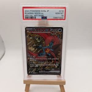 Roaring Moon EX 218/187 Special Art Rare Pokemon Japanese PSA 10 FRENLY BRICKS - Open 7 Days