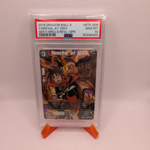 PSA 10 DBS Yamcha, At 100% SPR BT5-009 Miraculous Revival  POP 54 Dragonball FRENLY BRICKS - Open 7 Days