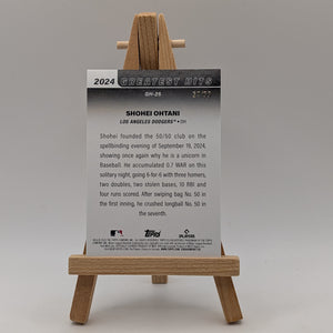 2025 Topps Series 1 Greatest Hits Shohei Ohtani #GH25 50/50 Green Foil /99 MVP