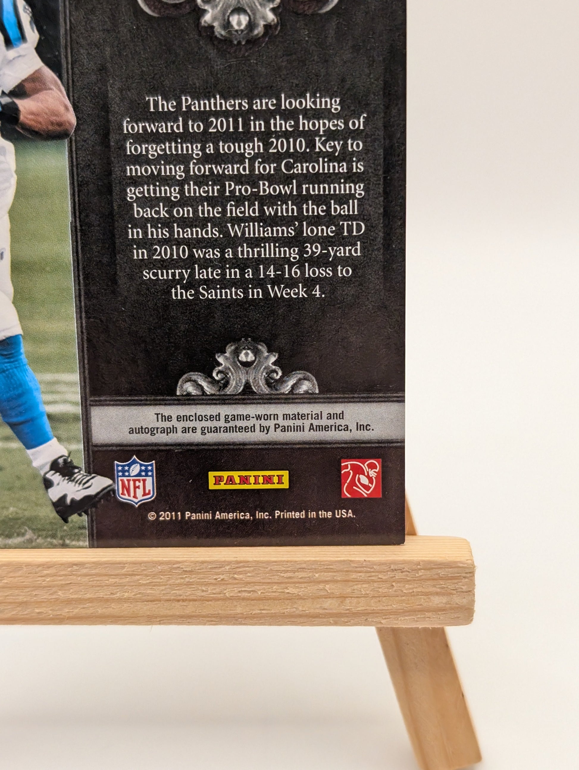 Panini Crown Royale 2010 DeAngelo Williams Auto Glove /10 THE ZONE FRENLY BRICKS - Open 7 Days