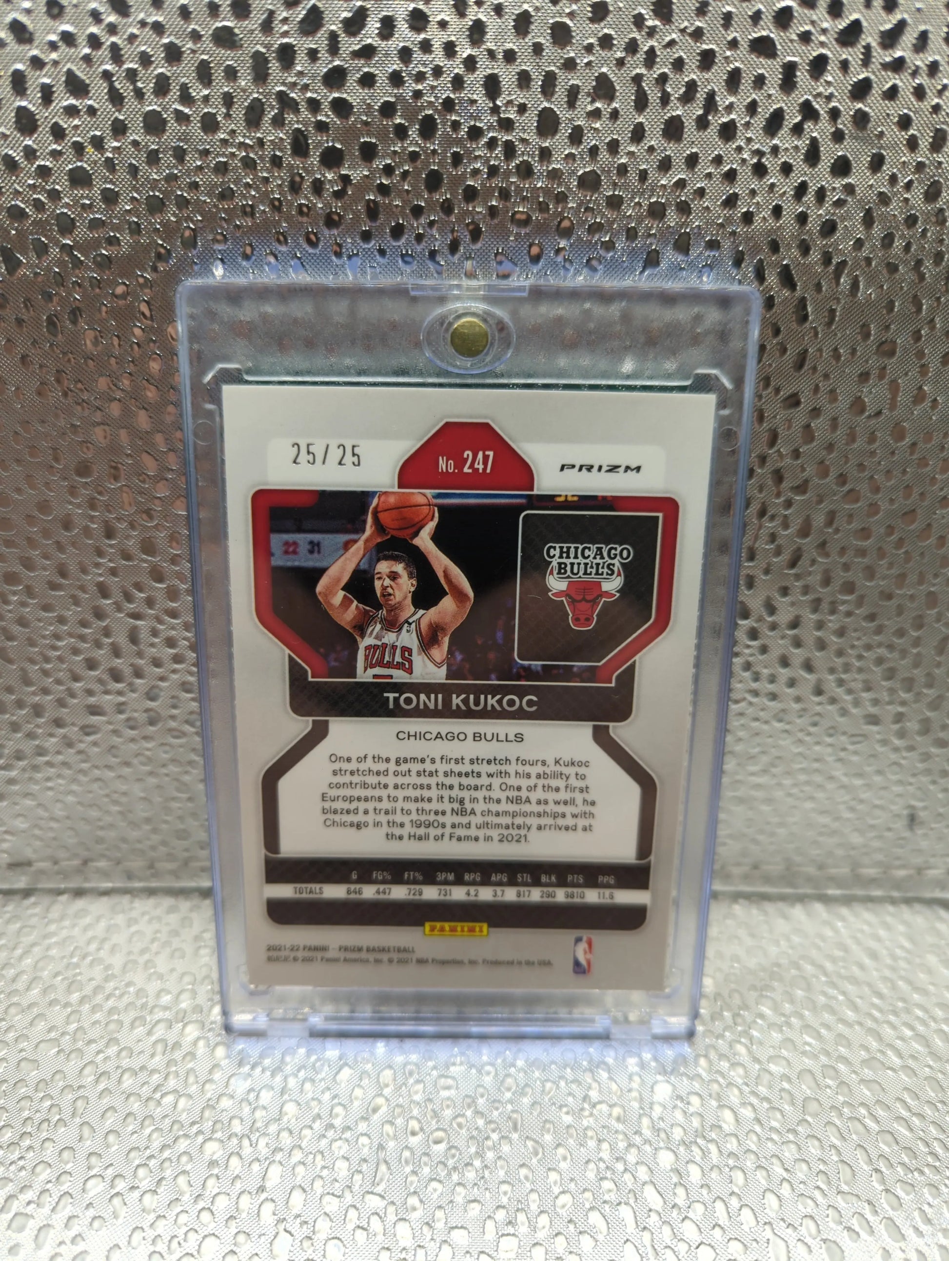 2021-22 PANINI Prizm Toni Kukoc 25/25 No. 247 FRENLY BRICKS - Open 7 Days