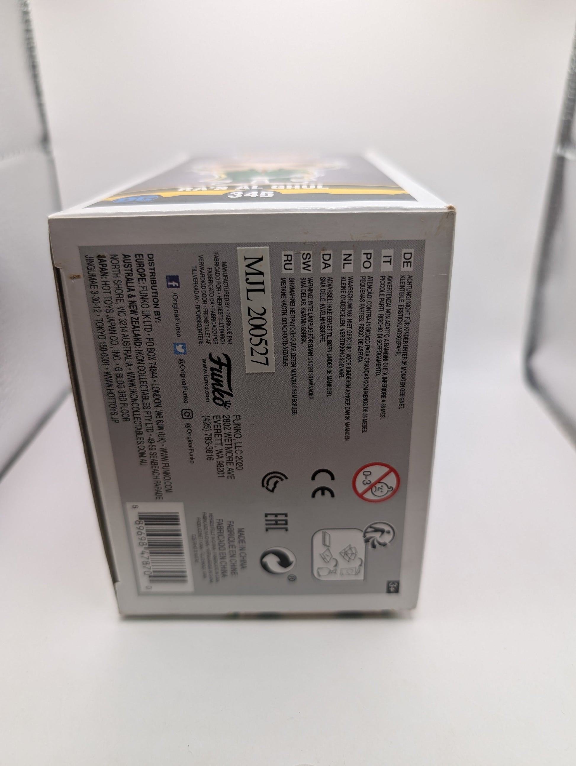 DC Comics Ras Al Ghul SDCC Exclusive Pop! Vinyl Figure #345 FRENLY BRICKS - Open 7 Days