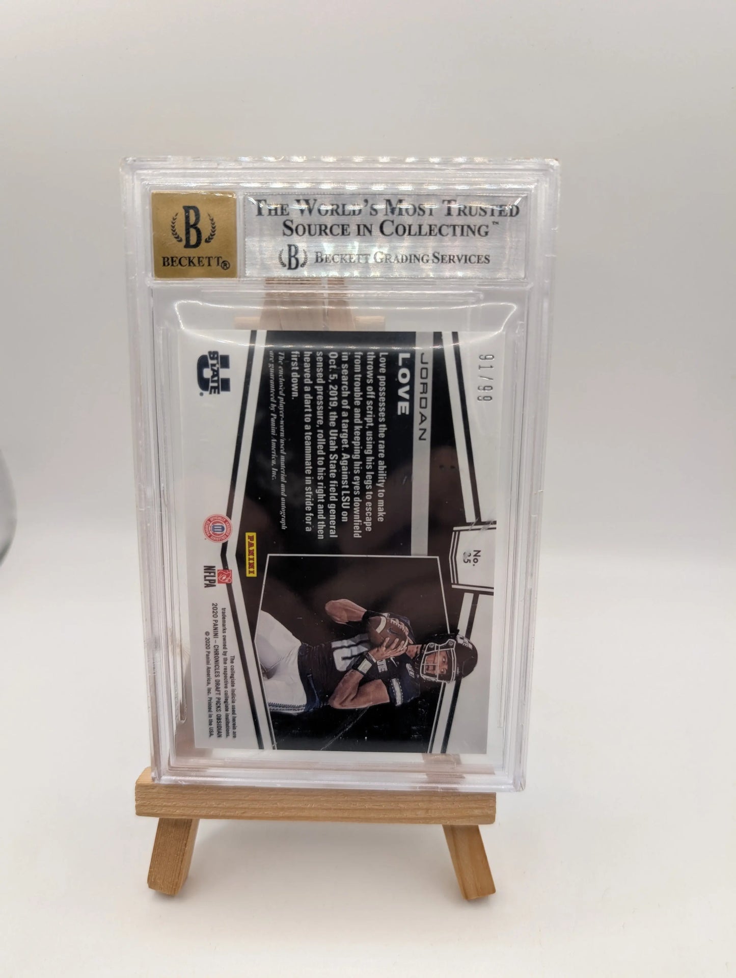 2020 Panini Obsidian Draft Picks - Jersey Autographs Jordan Love /99 Bgs *cracks FRENLY BRICKS - Open 7 Days