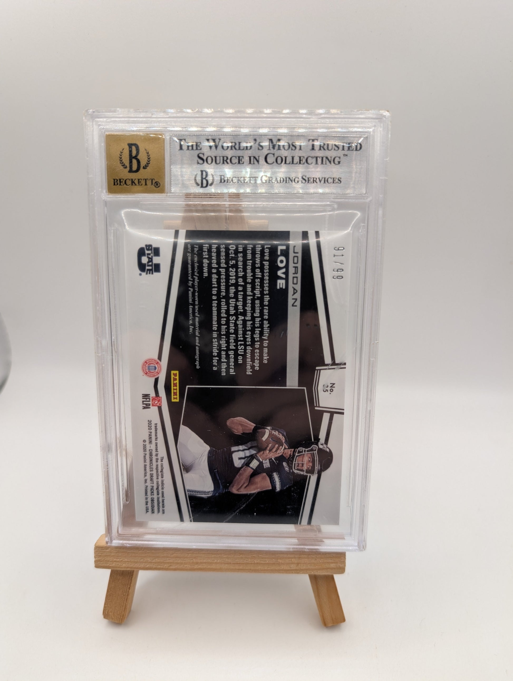 2020 Panini Obsidian Draft Picks - Jersey Autographs Jordan Love /99 Bgs *cracks FRENLY BRICKS - Open 7 Days