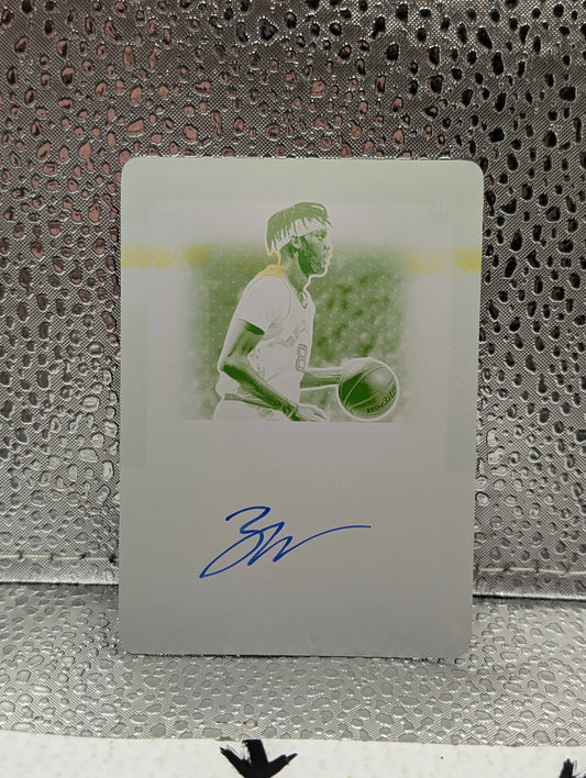 2021-22 Panini Optic Contenders ZAIRE WILLIAMS 1/1 plate on card auto FRENLY BRICKS - Open 7 Days