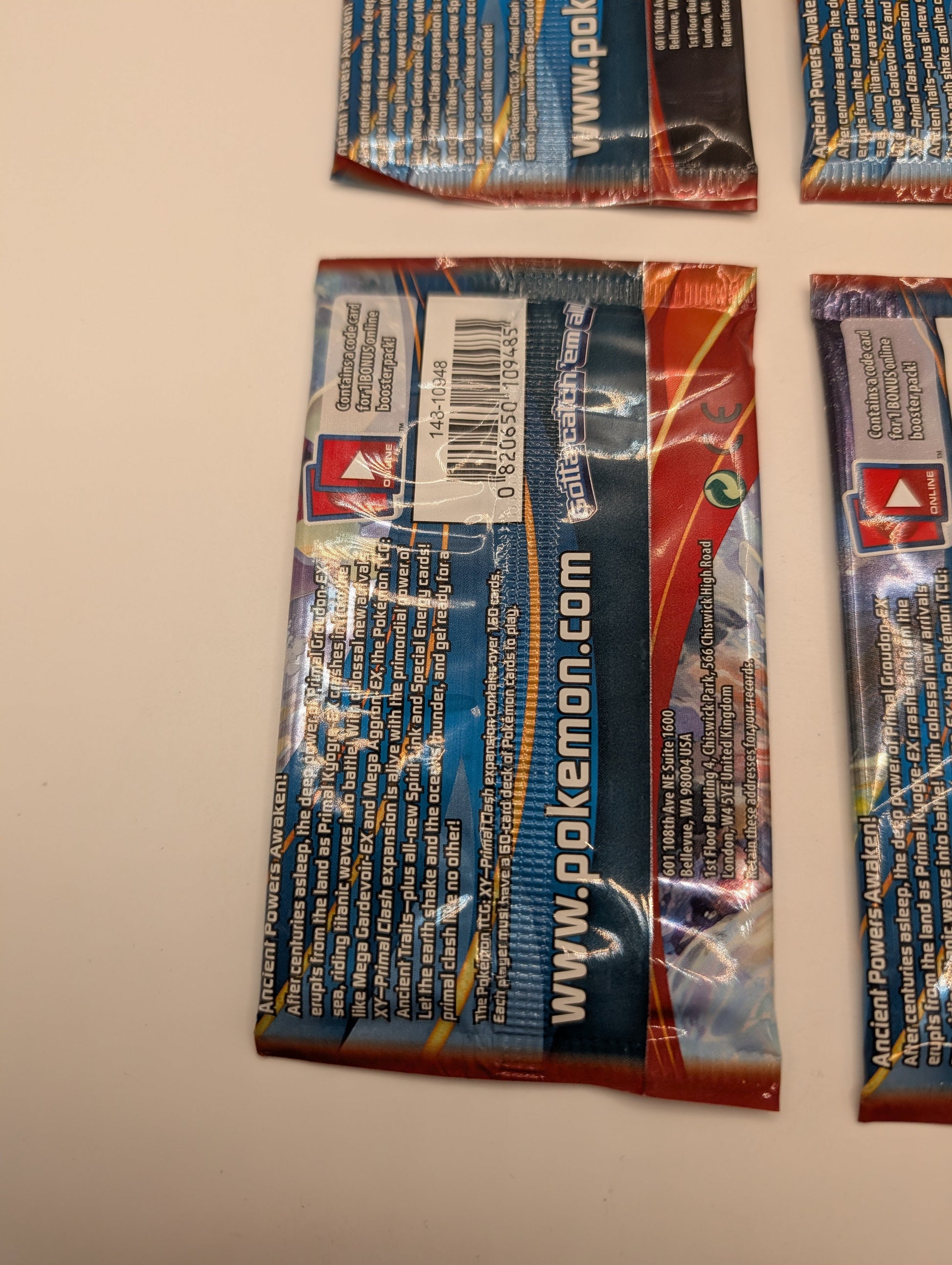 Pokémon XY Primal Clash Sealed Booster Packs Art Set FRENLY BRICKS - Open 7 Days