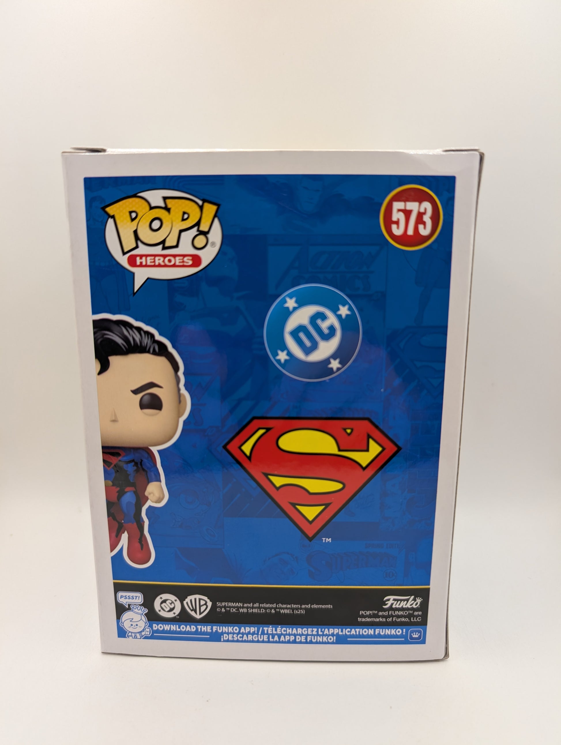 DC Comics - Superman Retro Comic (Flying) Pop! 2025 NYCC Vinyl Figure (RS) #573