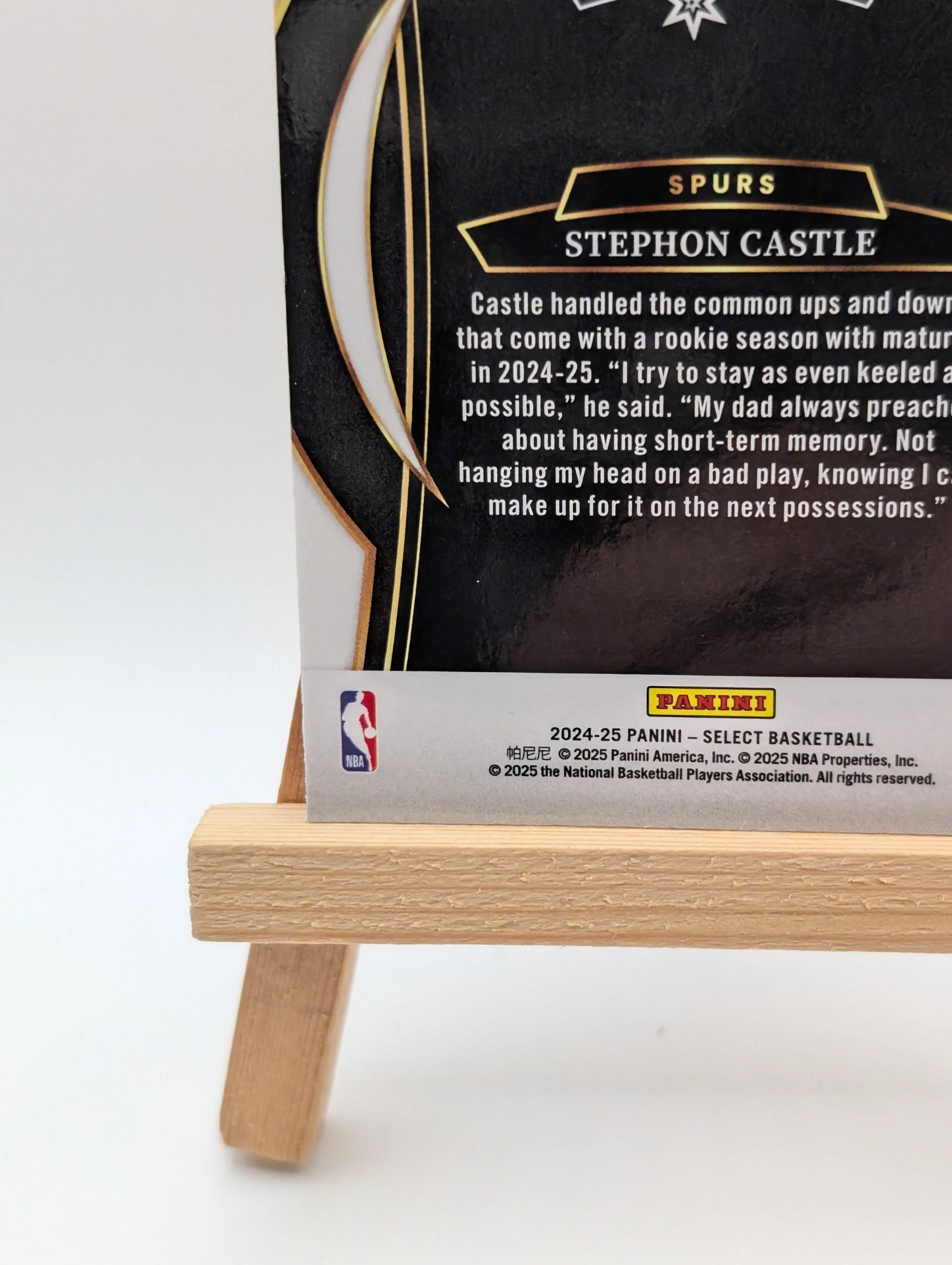 2024-25 Panini Select Concourse Stephon Castle #72 Cosmic Prizm (RC) Spurs FRENLY BRICKS - Open 7 Days