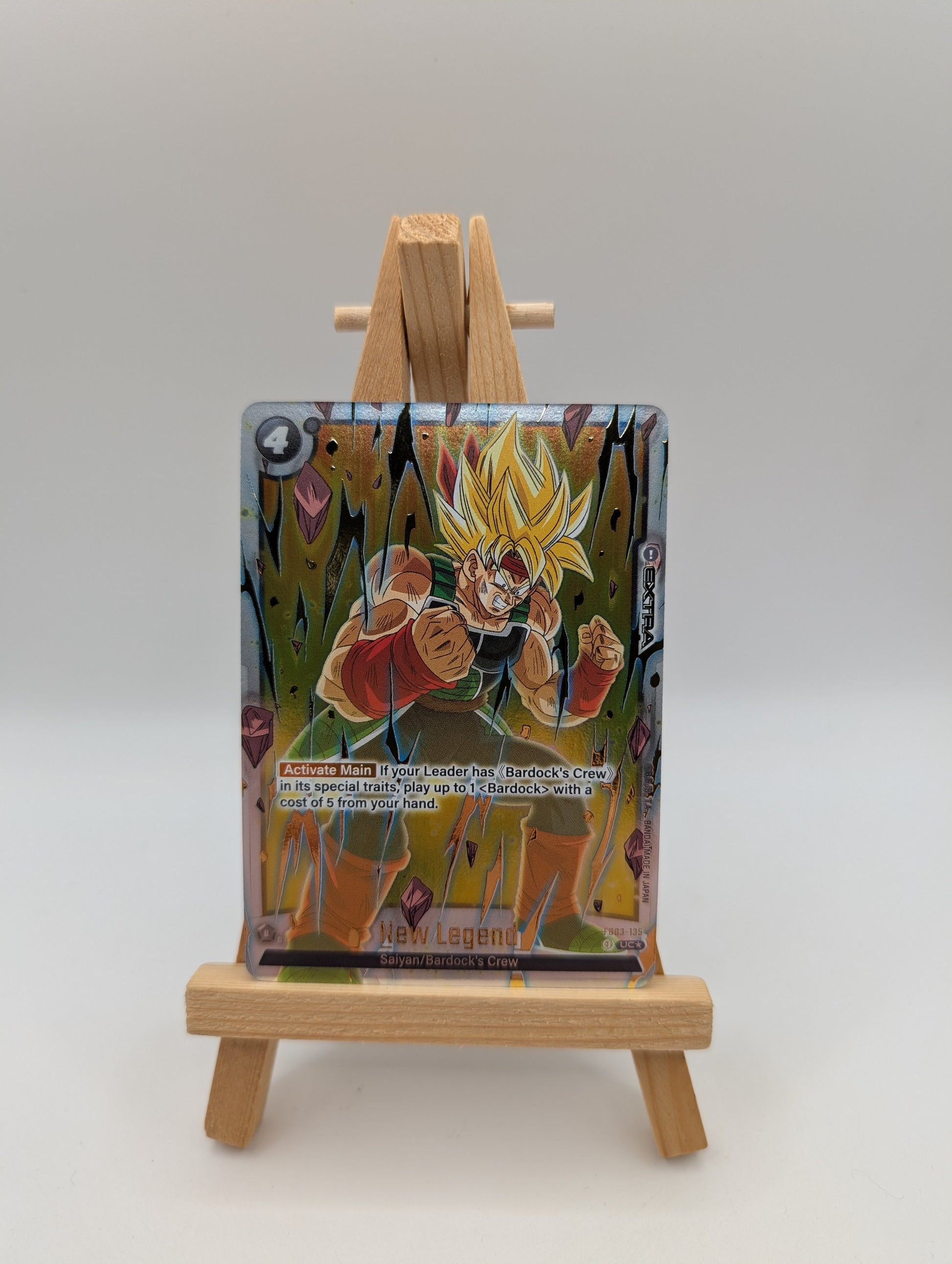 New Legend Alternate Art Bardock Gold Stamped FB03-135 Dragon Ball Super Fusion FRENLY BRICKS - Open 7 Days