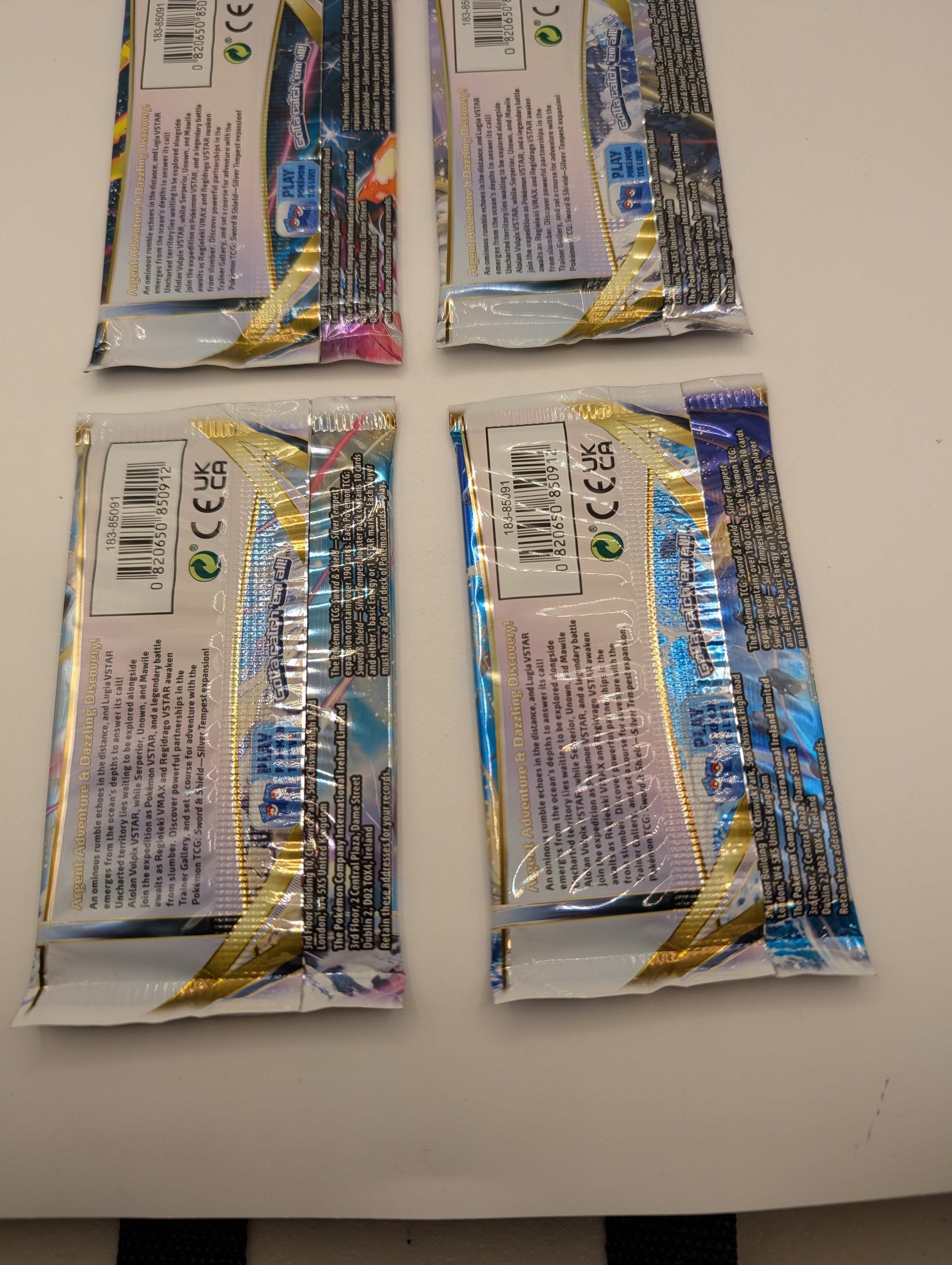 4x Pokemon Silver Tempest Booster Packs | Art Set | Sword & Shield | Brand New FRENLY BRICKS - Open 7 Days