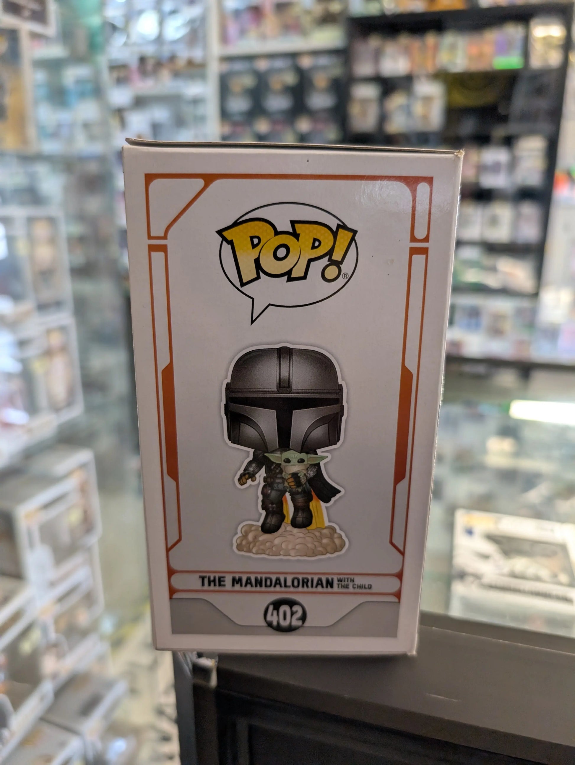 Star Wars - Mandalorian with the Child Jetpack Flying Pop! Vinyl Figure #402 FRENLY BRICKS - Open 7 Days