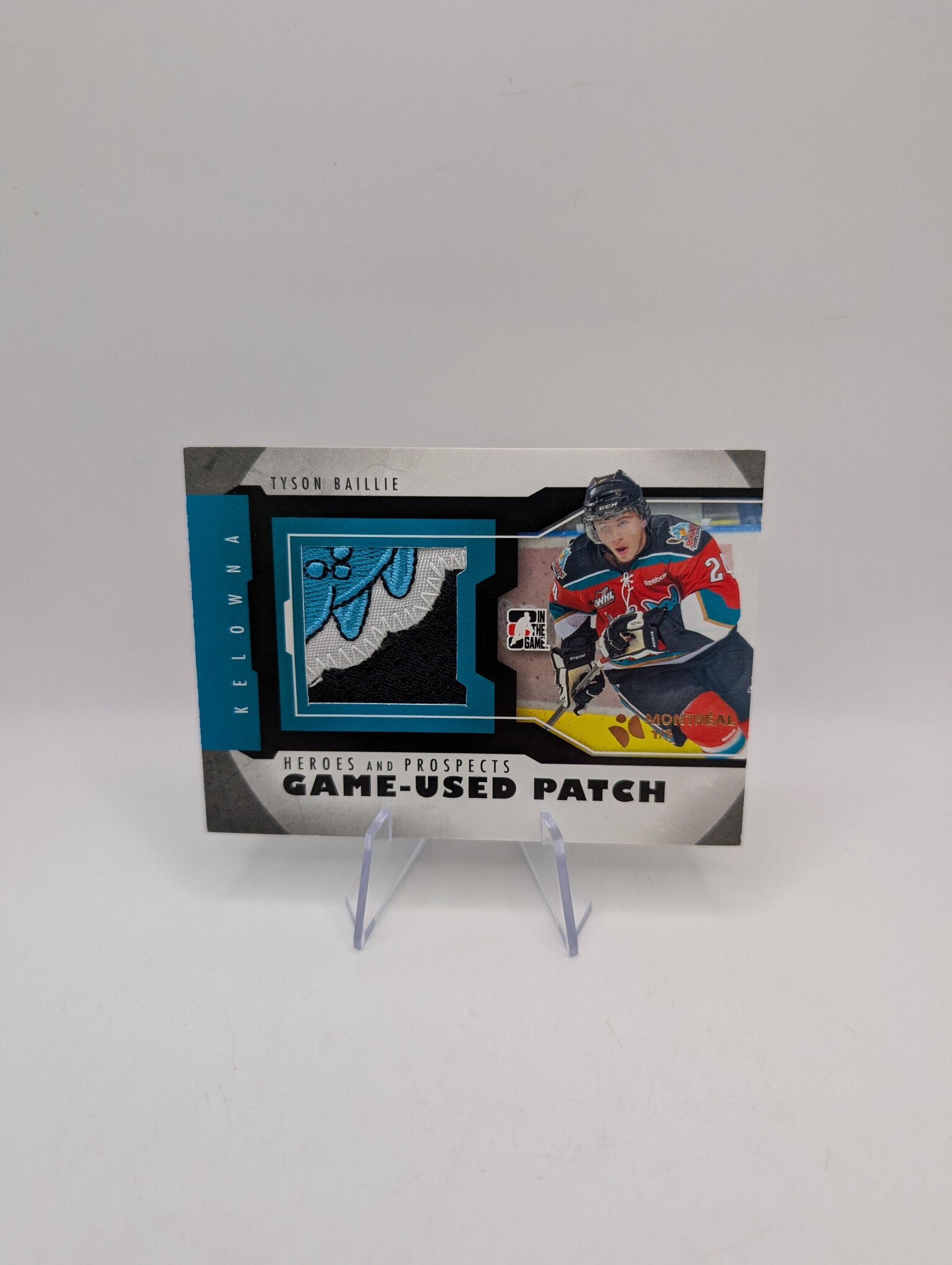 2012 ITG Heroes and Prospects Game-Used 1/1 Tyson Barrie Baillie #M-04 Rookie RC FRENLY BRICKS - Open 7 Days
