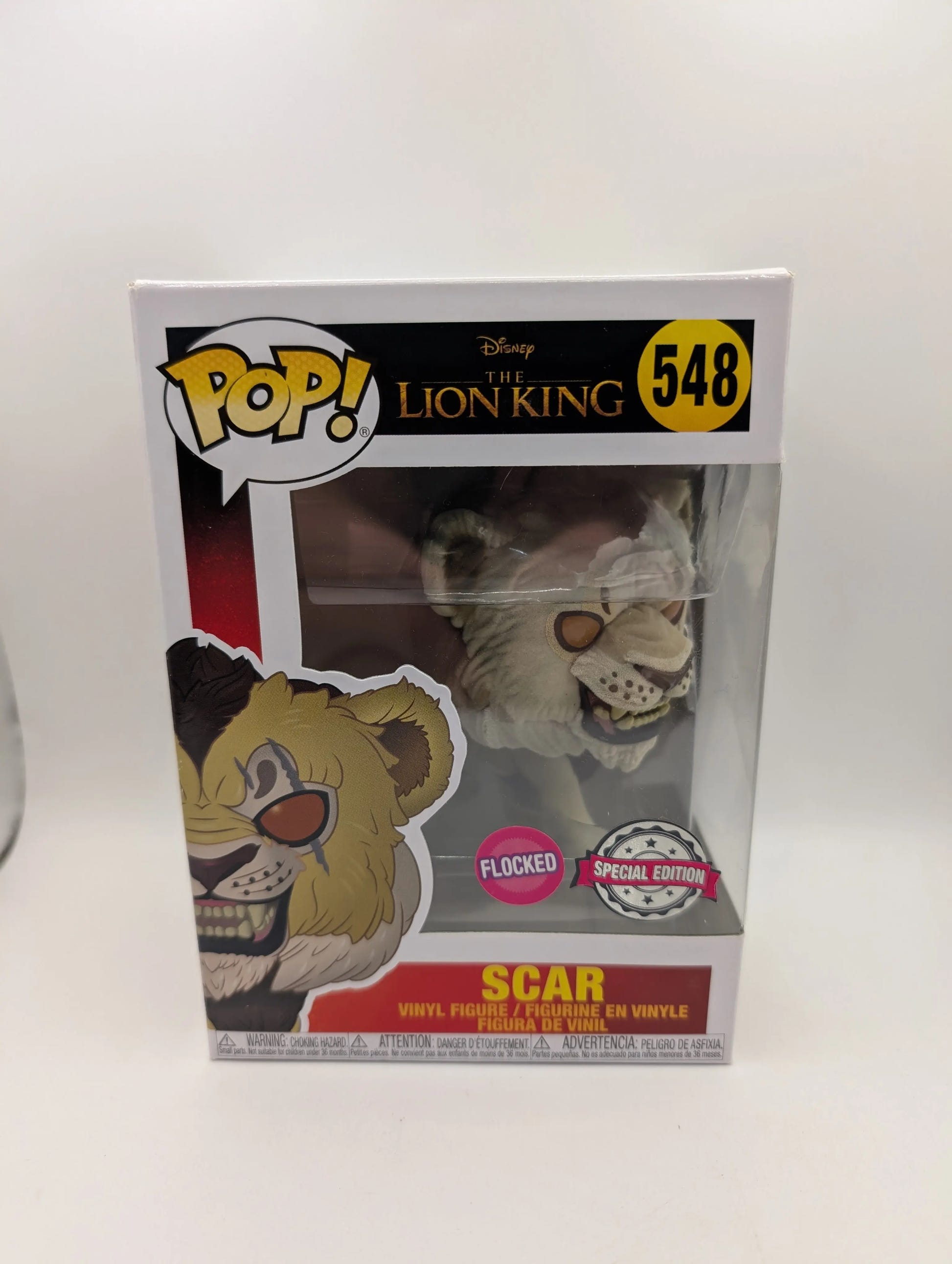 Funko Pop! Disney Lion King Scar Vinyl Figure Flocked 548 FRENLY BRICKS - Open 7 Days image 1