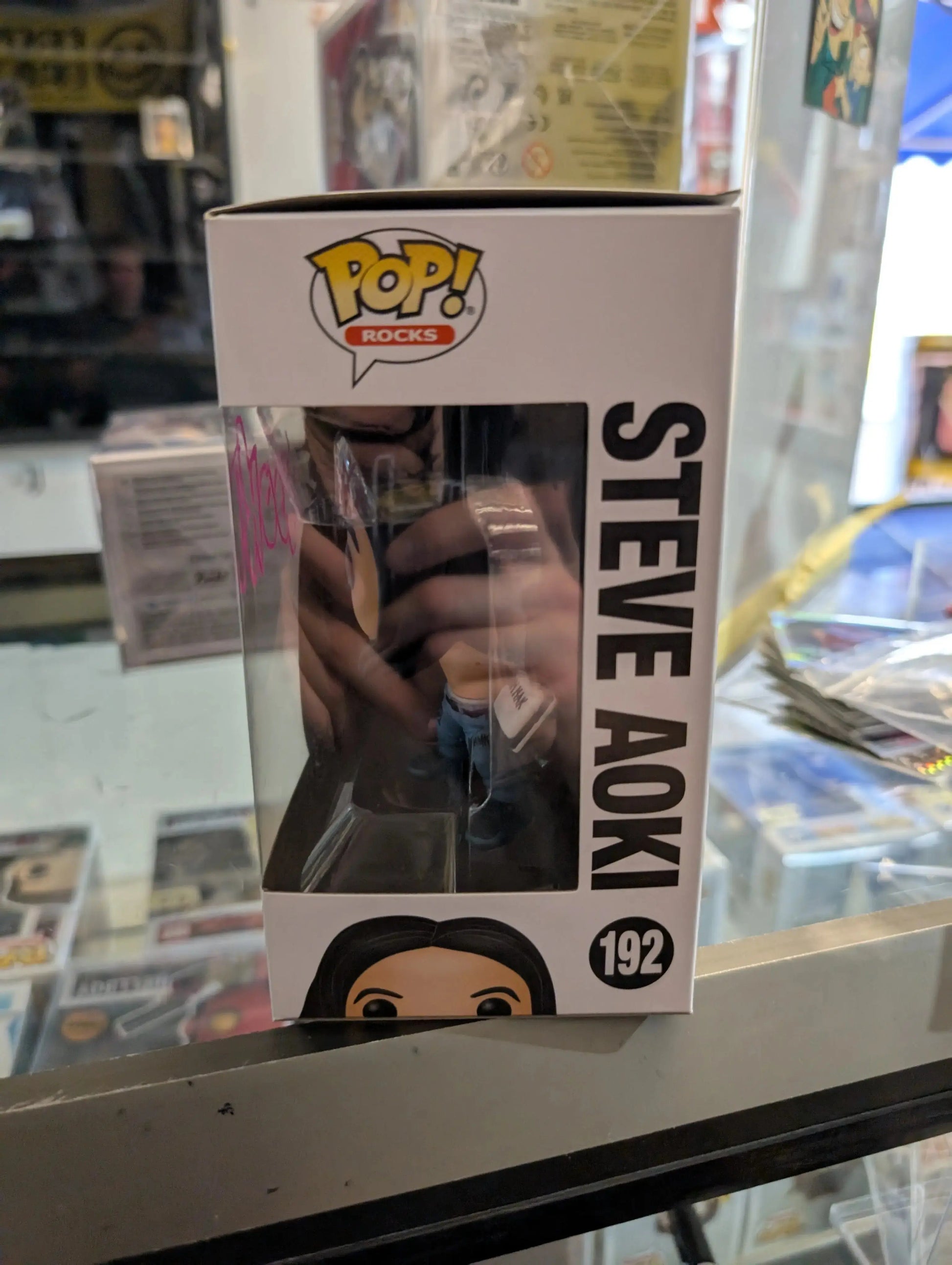 Steve Aoki Steve Aoki with Cake 3.75" Funko Pop! Vinyl 192 no coa AUTOGRAPH FRENLY BRICKS - Open 7 Days