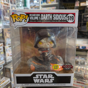 Star Wars - Red Saber Series: Darth Sidious Glow Pop! Deluxe 519 FRENLY BRICKS - Open 7 Days