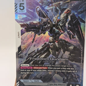 Freedom Gundam - Gundam Card Game Newtype Rising - GD01-065 - LR FRENLY BRICKS - Open 7 Days