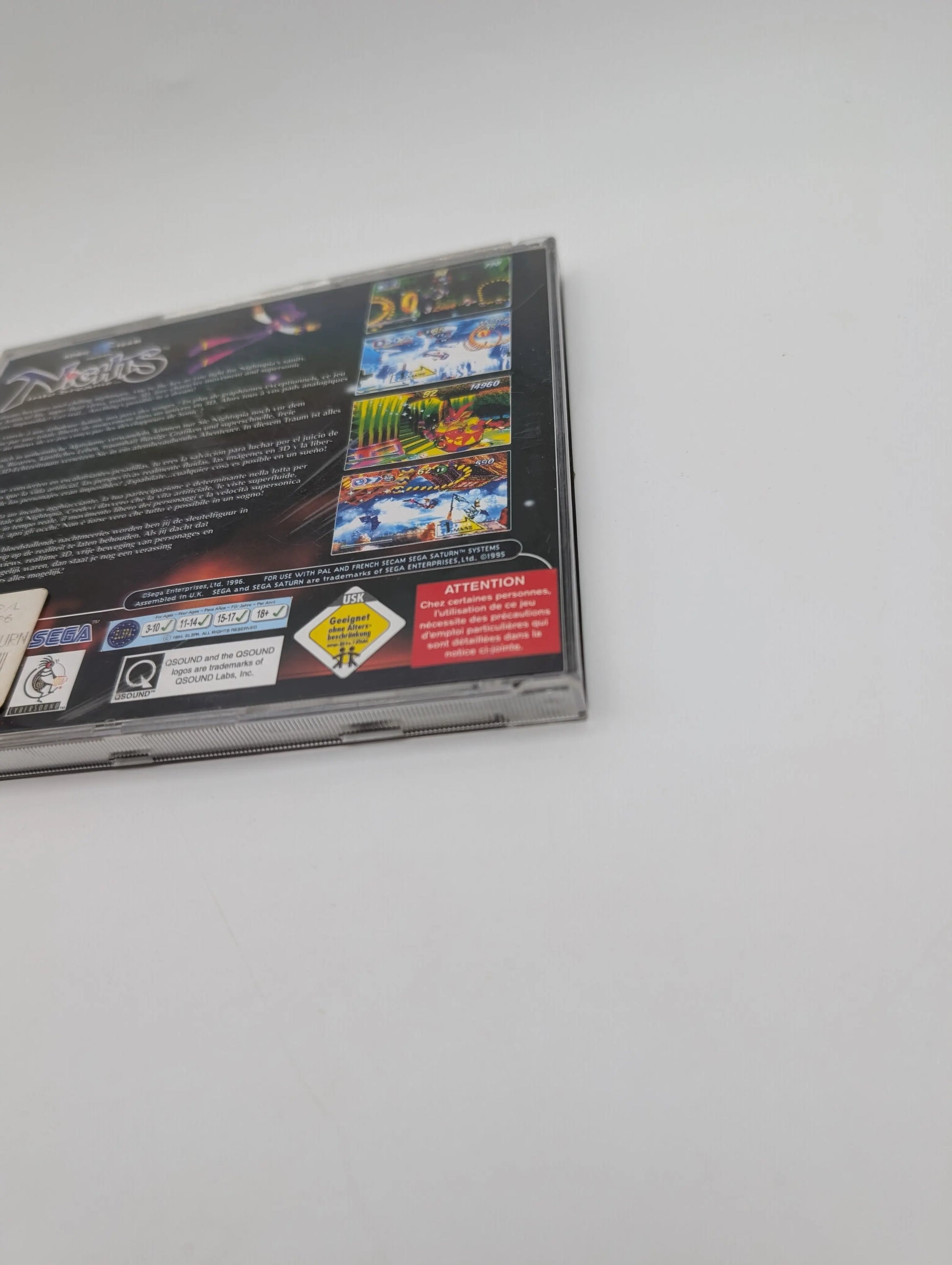 Nights into Dreams Sega Saturn PAL Video Game Very Good Condition Vintage used FRENLY BRICKS - Open 7 Days