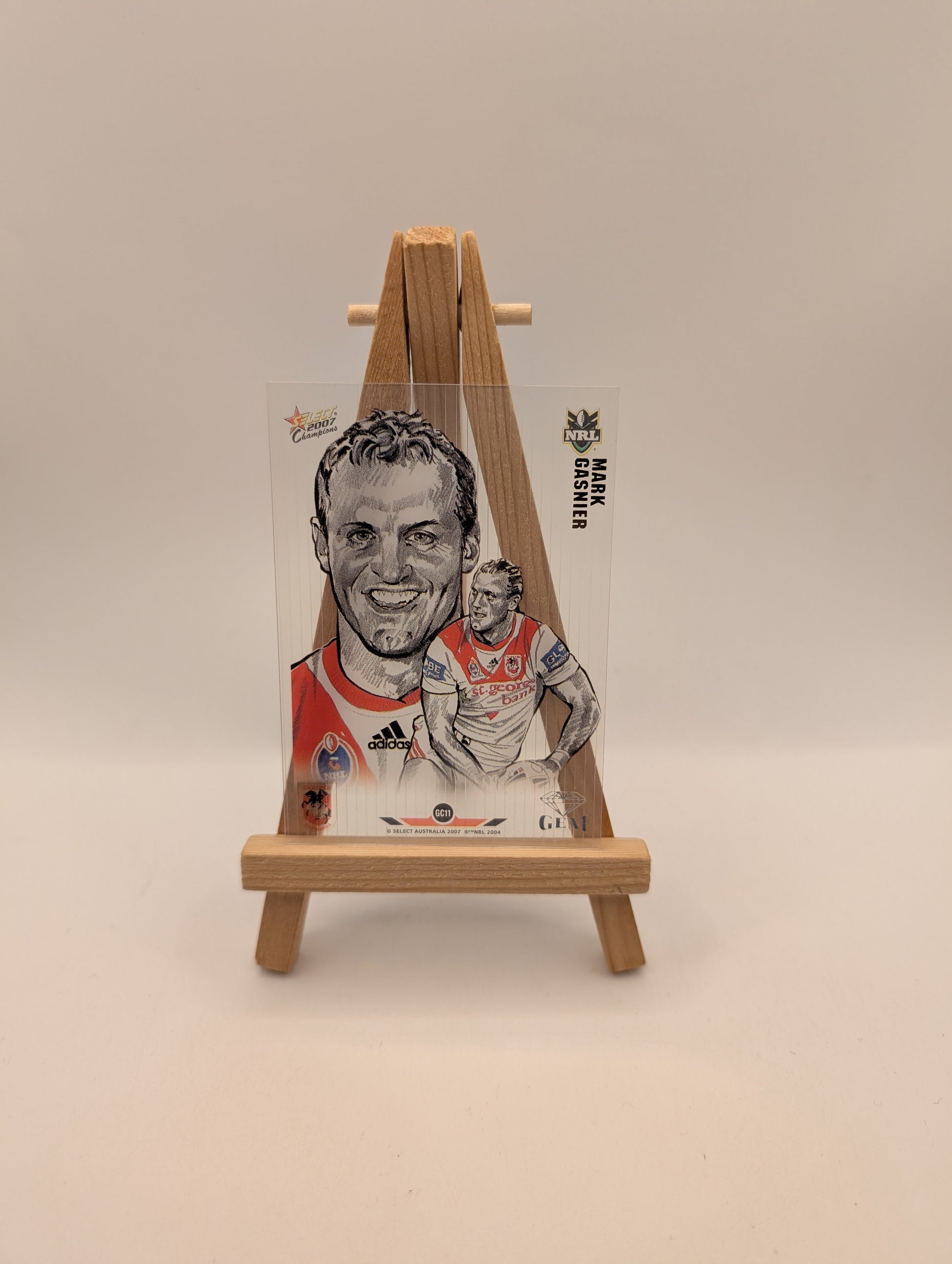2007 NRL SELECT CHAMPIONS MARK GASNIER GEM ST GEORGE ILLAWARRA DRAGONS GC11 FRENLY BRICKS - Open 7 Days