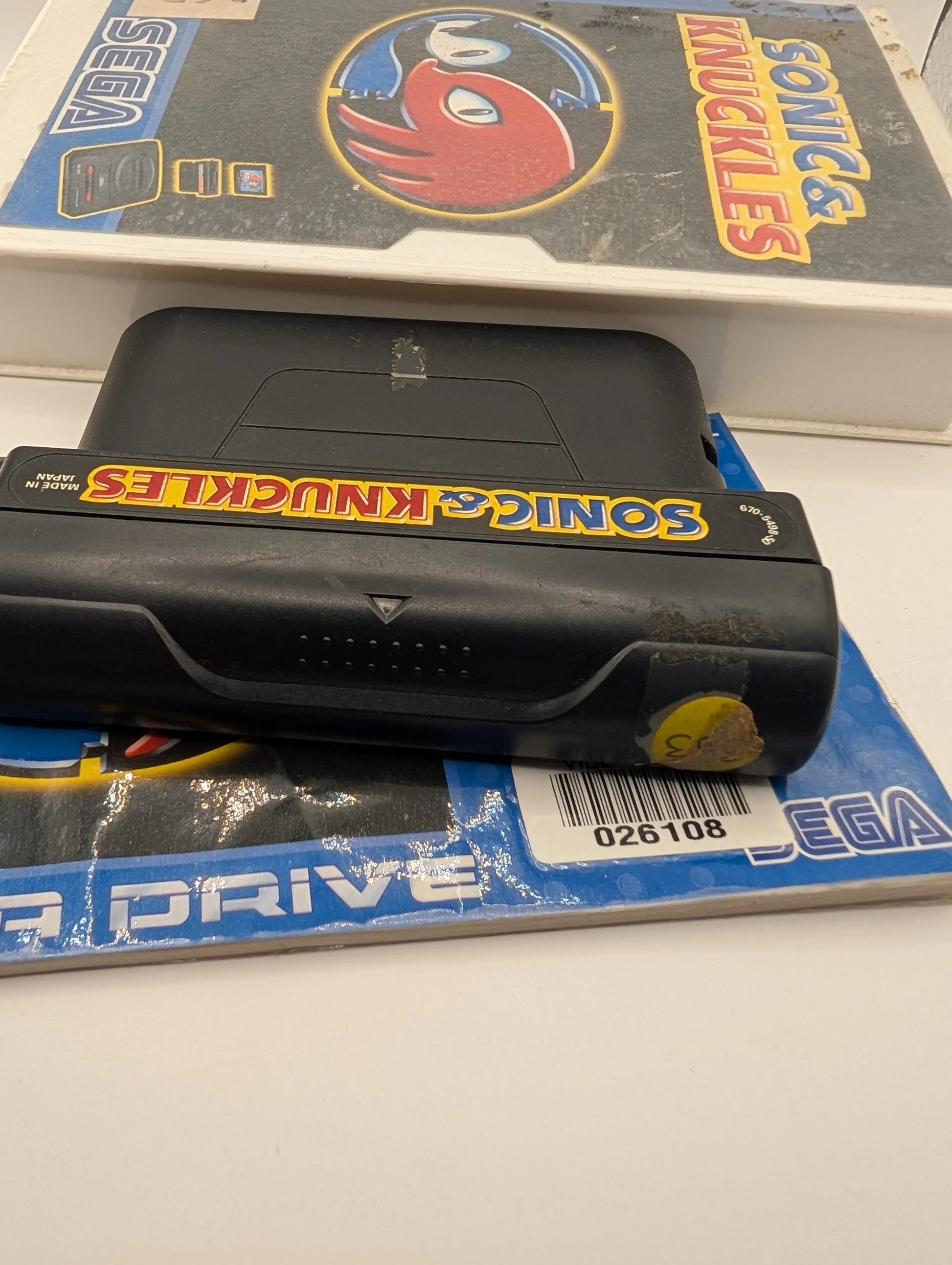 Sonic & Knuckles Sega Mega Drive SMD, Game + Manual + Replacement Case FRENLY BRICKS - Open 7 Days