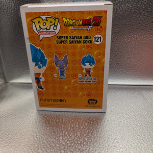 FUNKO Pop Vinyl Super Saiyan God Super Saiyan Goku Dragon Ball Z #121 FRENLY BRICKS - Open 7 Days