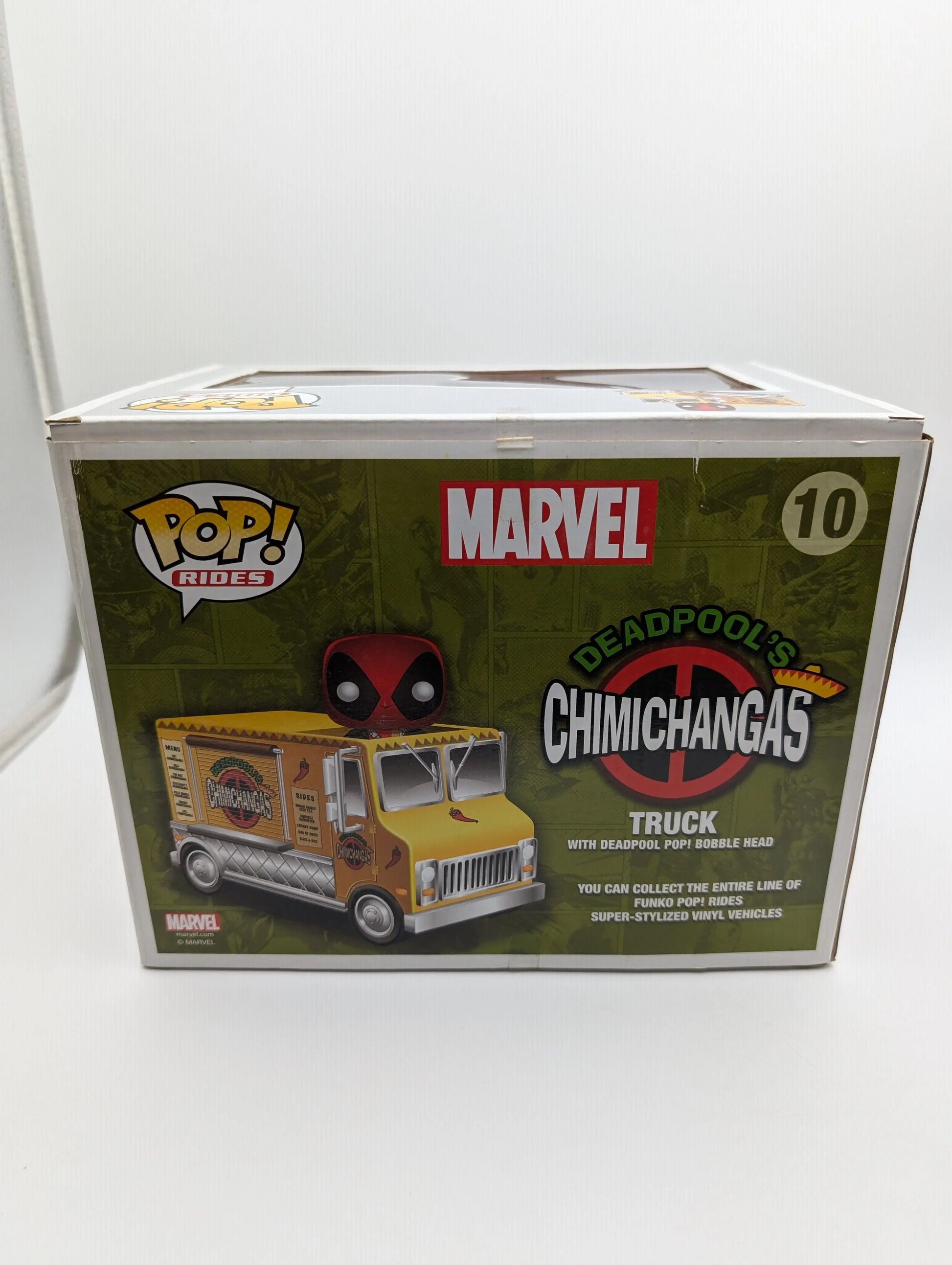 Deadpool’s Chimichanga Truck 10 ~ Marvel ~ Funko Pop Vinyl ~ Suit Out Of Box OOB FRENLY BRICKS - Open 7 Days