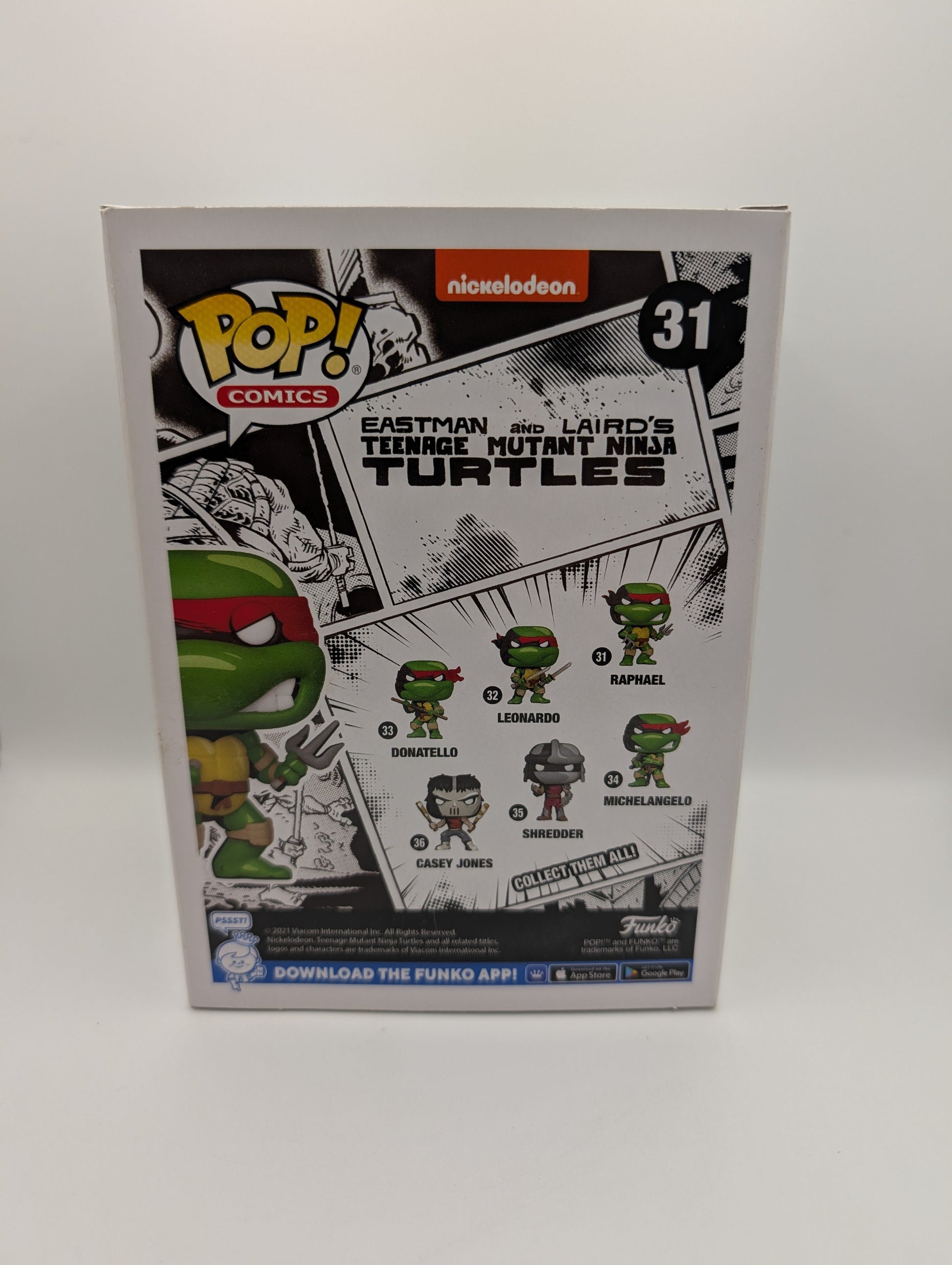 Teenage Mutant Ninja Turtles (Comic) - Raphael Pop! Vinyl Figure #31 FRENLY BRICKS - Open 7 Days
