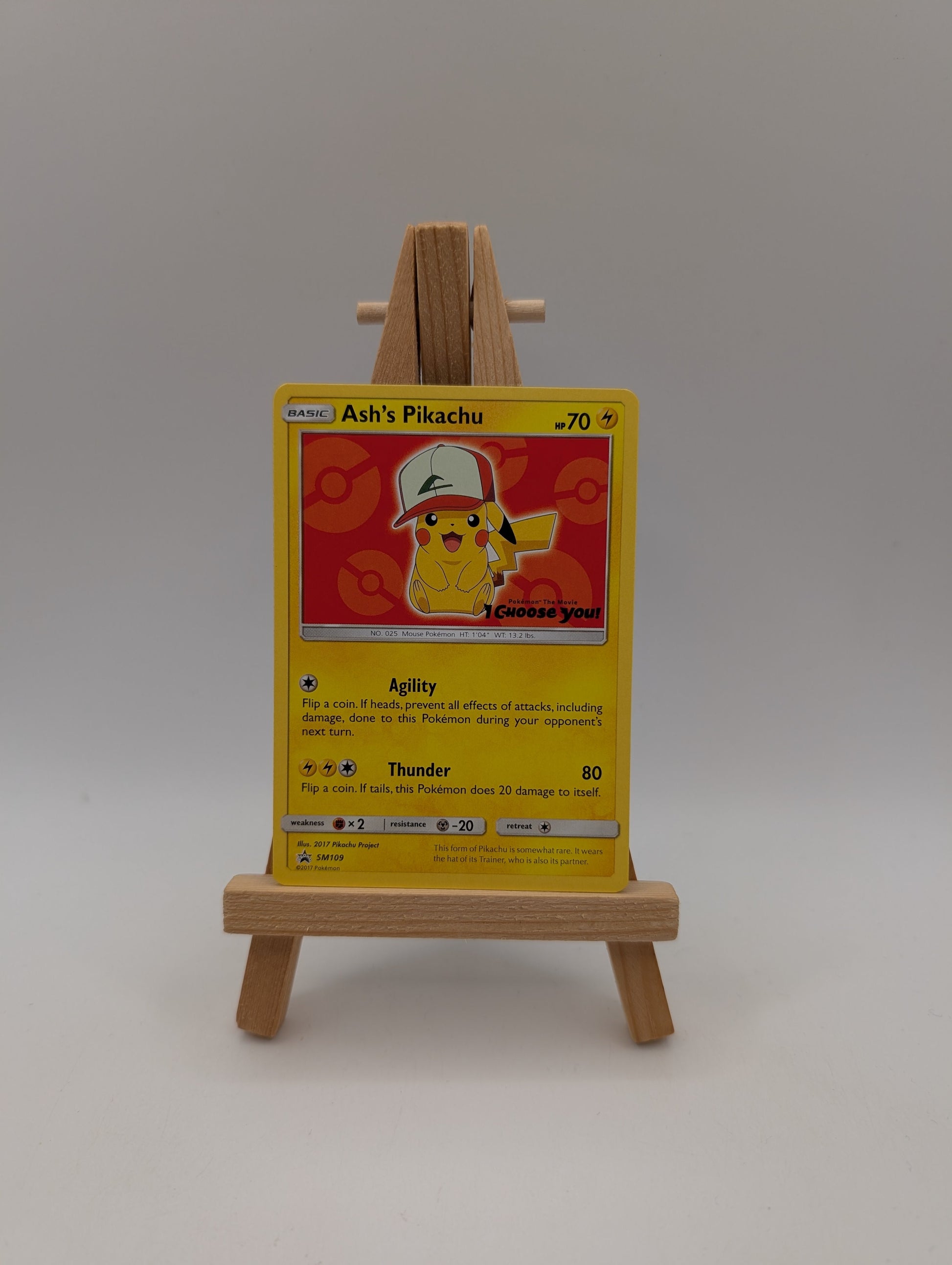 Ash's Pikachu SM109 I Choose You! Promo Pokemon Red FRENLY BRICKS - Open 7 Days