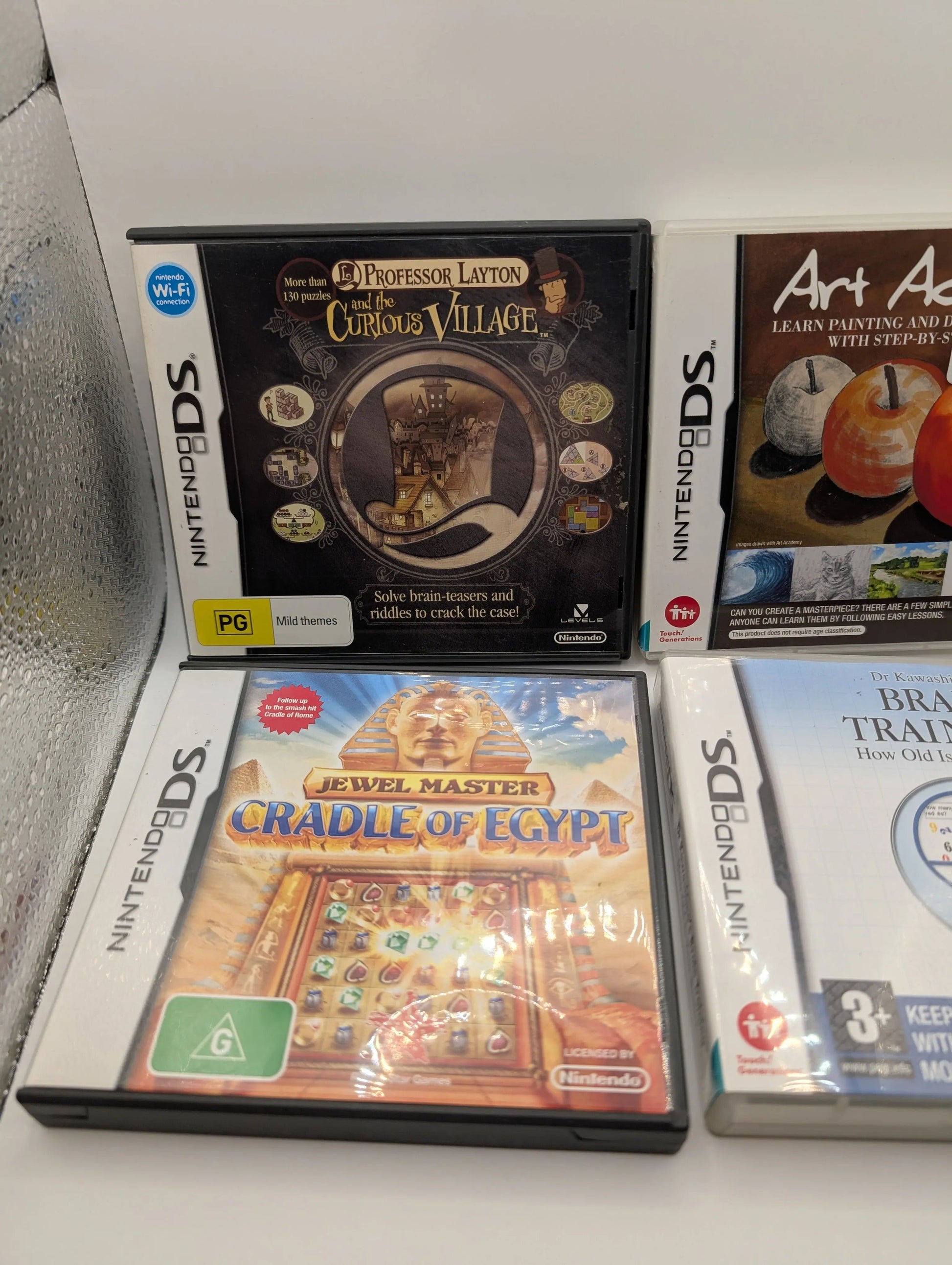 Nintendo DS Lot Bundle 4x Games Brain Teasers, Puzzles, Art, Working, Tested FRENLY BRICKS - Open 7 Days