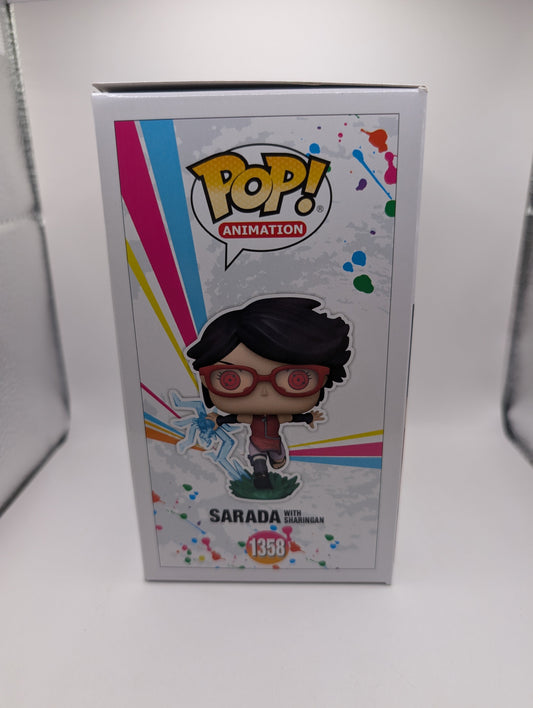 Animation Funko Pop - Sarada with Sharingan (Glow) - Boruto -No. 1358 FRENLY BRICKS - Open 7 Days