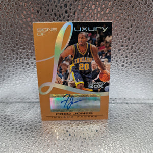 Fred Jones-Pacers-2004-05 Luxury Box Signs of Luxury Autograph #SL-FJ /75 FRENLY BRICKS - Open 7 Days