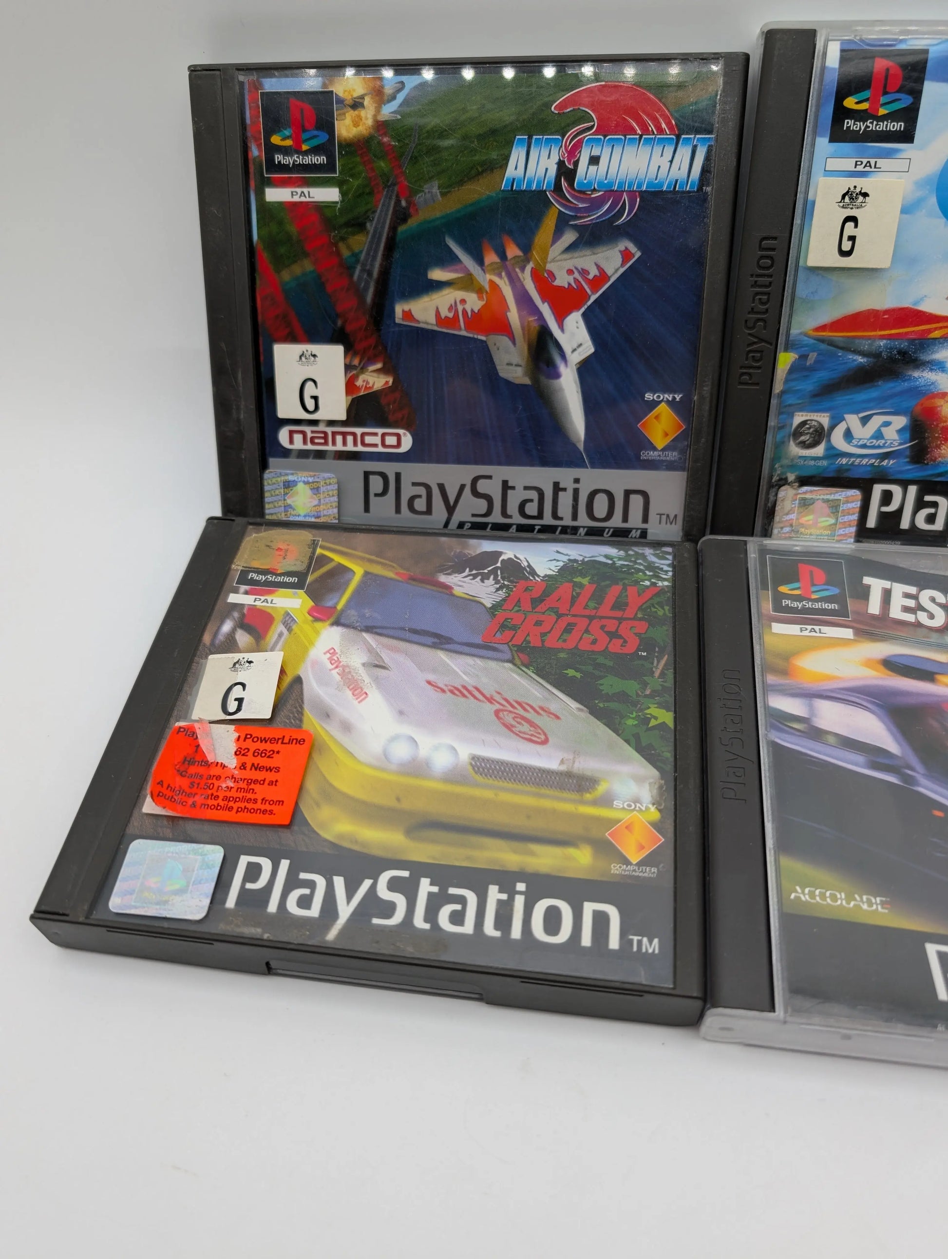 PS1 PlayStation 4x Game Lot Bundle Untested Racing Boating Games Used FRENLY BRICKS - Open 7 Days
