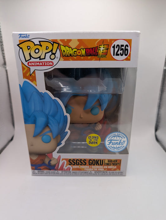 Funko Pop Animation! Dragon Ball Super #1256 SSGSS Goku Kaio-Ken FRENLY BRICKS - Open 7 Days