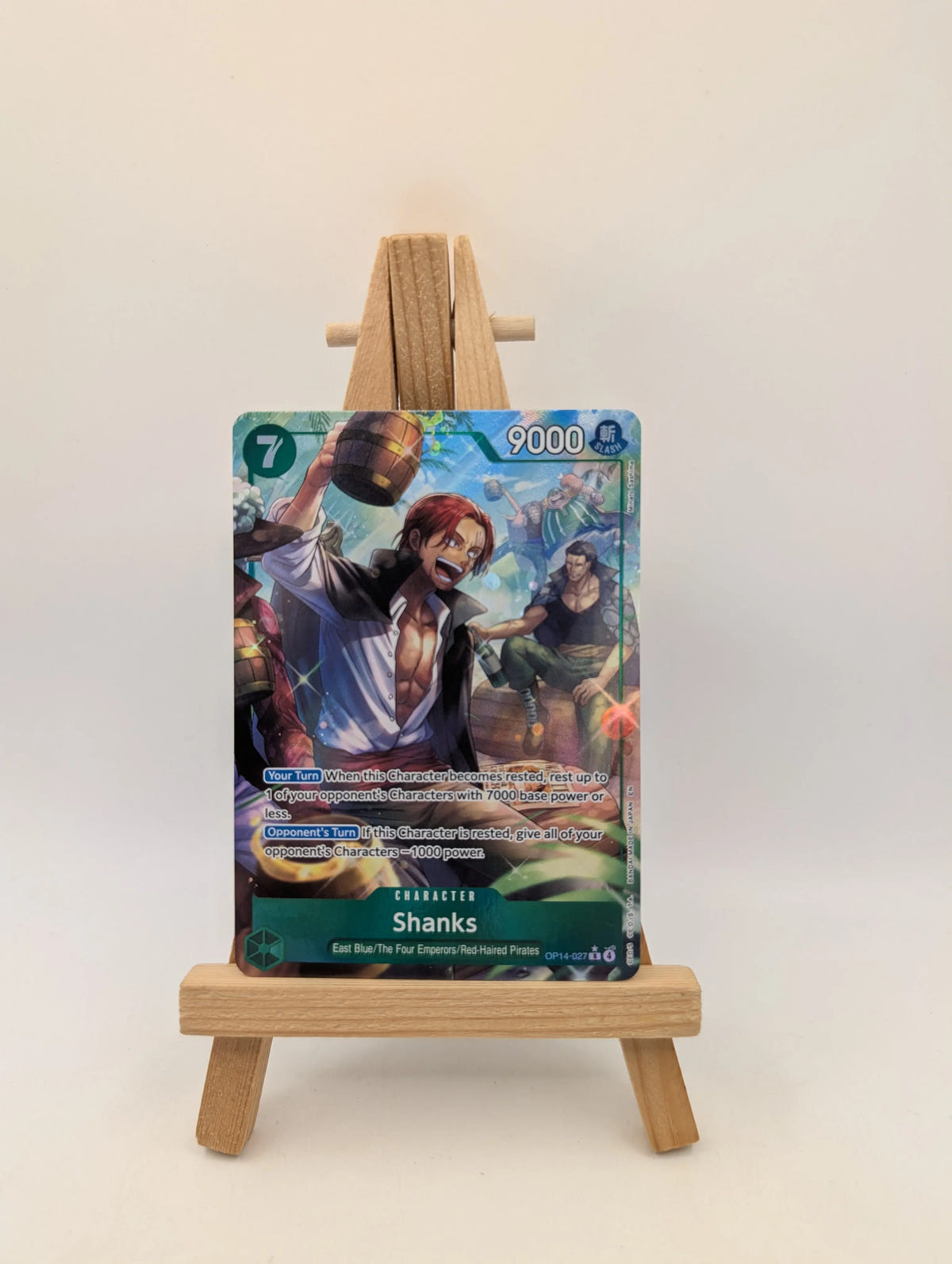 Shanks OP14-027 Alt Rare - The Azure Sea's Seven - One Piece TCG FRENLY BRICKS - Open 7 Days image 2