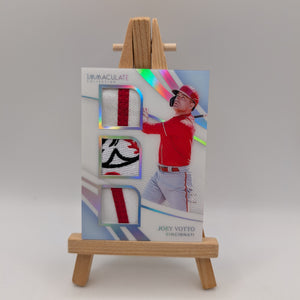 2021 Panini Immaculate Collection- Joey Votto Materials Trio /5