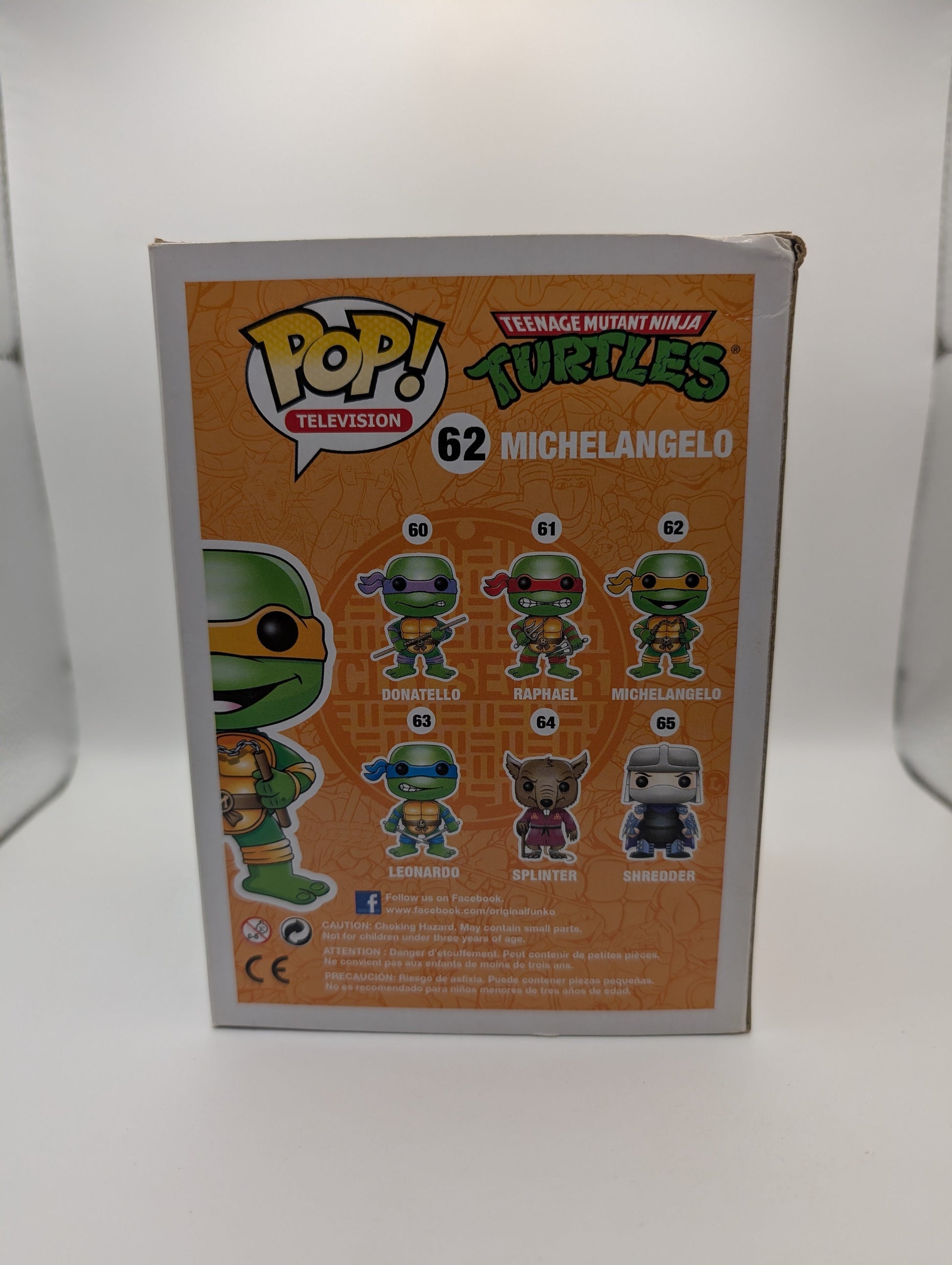 Michelangelo 62 Pop - Teenage Mutant Ninja Turtles Funko Pop! Vinyl 2015 Vaulted FRENLY BRICKS - Open 7 Days