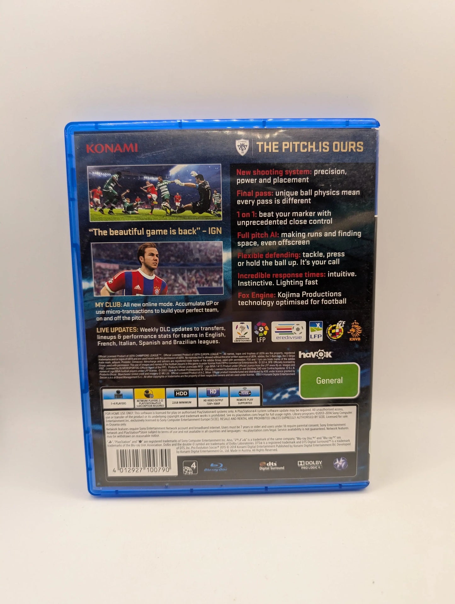Pro Evolution Soccer PES 2015 - Sony PlayStation 4 PS4 Game FRENLY BRICKS - Open 7 Days