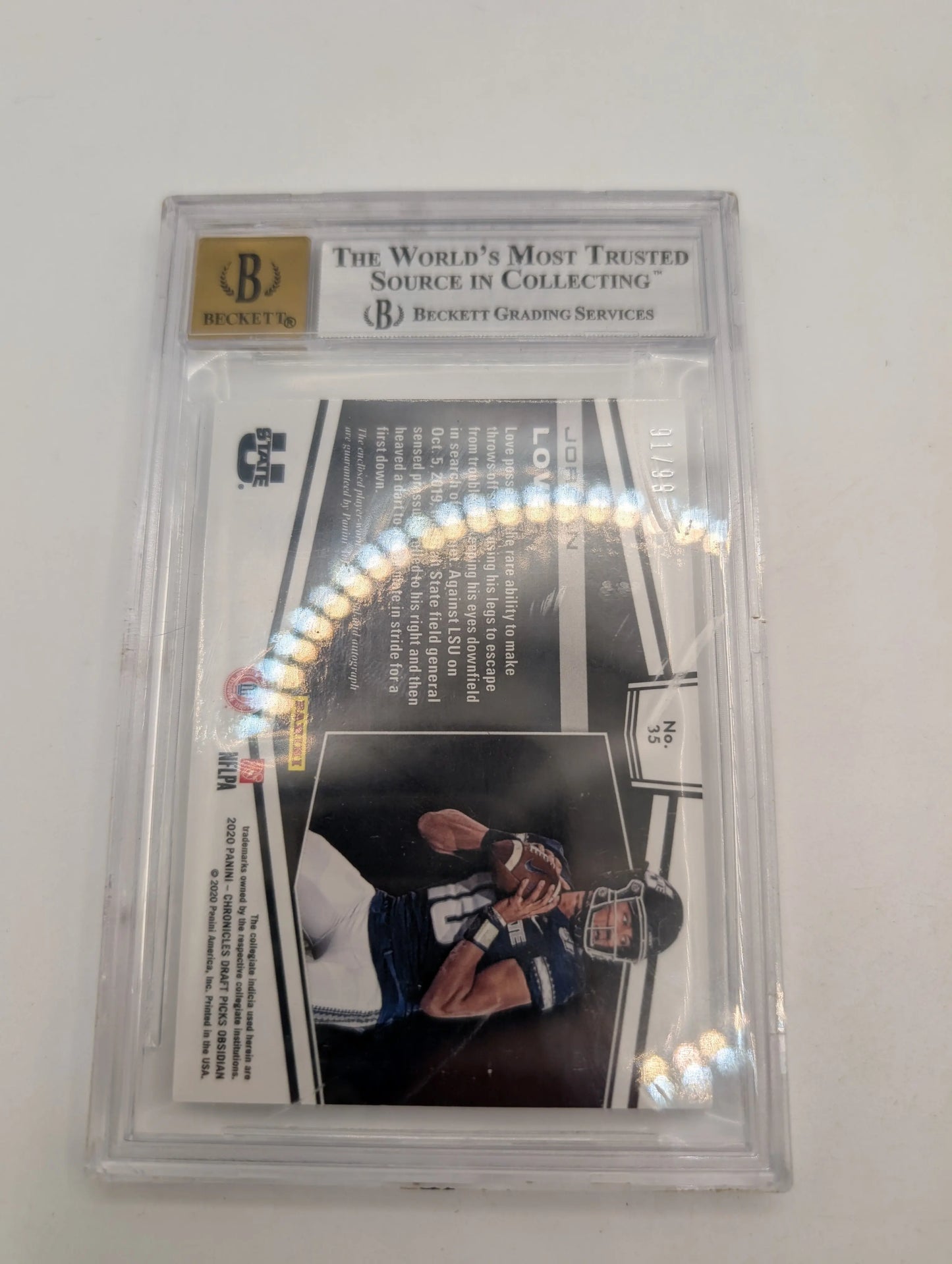 2020 Panini Obsidian Draft Picks - Jersey Autographs Jordan Love /99 Bgs *cracks FRENLY BRICKS - Open 7 Days