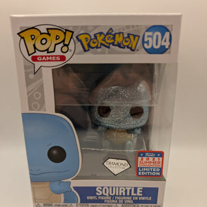 Funko Pop! Games - Pokemon - Squirtle (Diamond) #504 FRENLY BRICKS - Open 7 Days